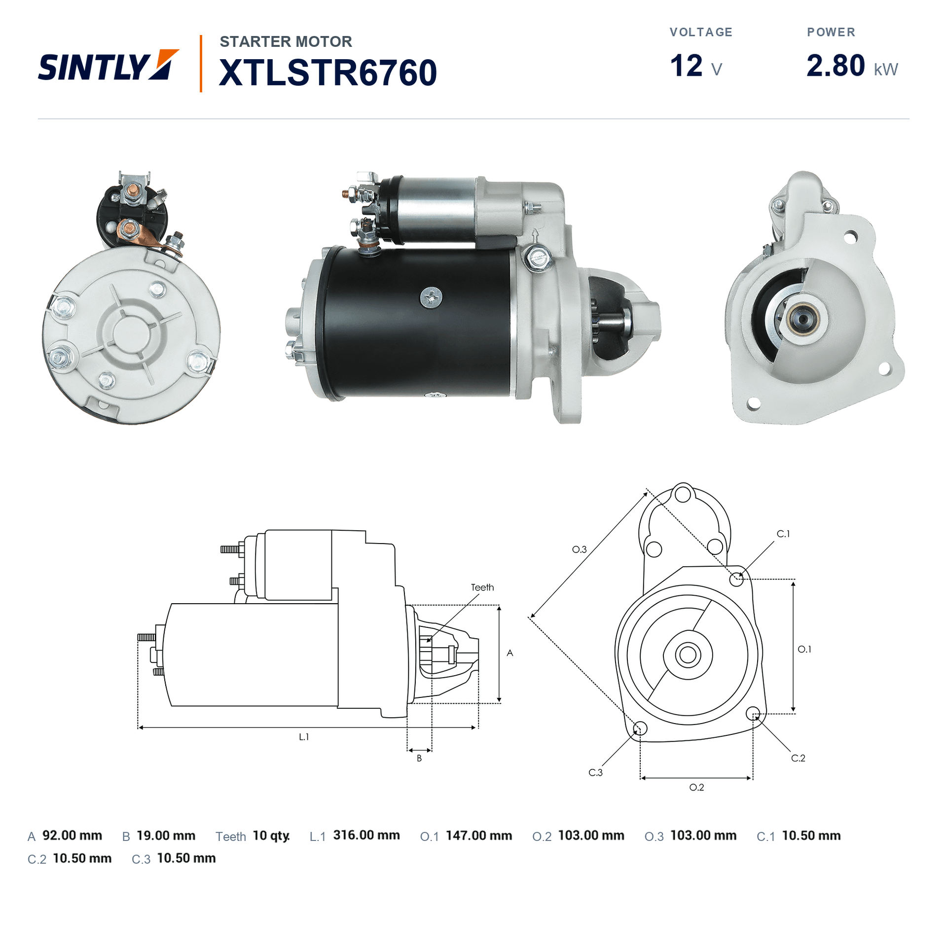 Starter XTLSTR6760