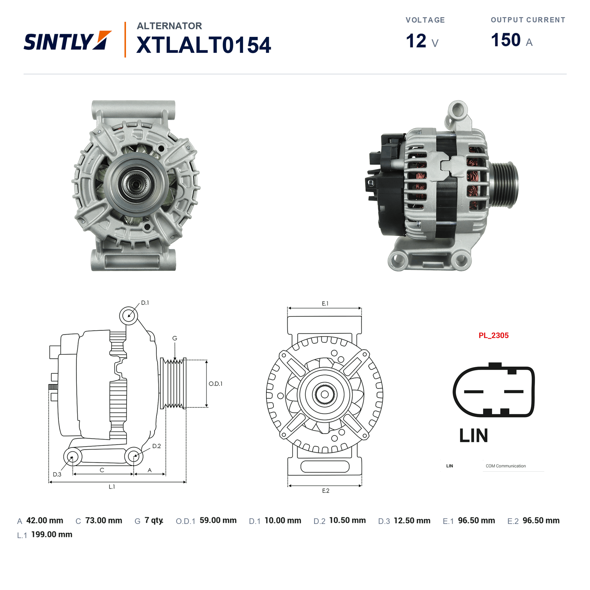 发电机 XTLALT0154