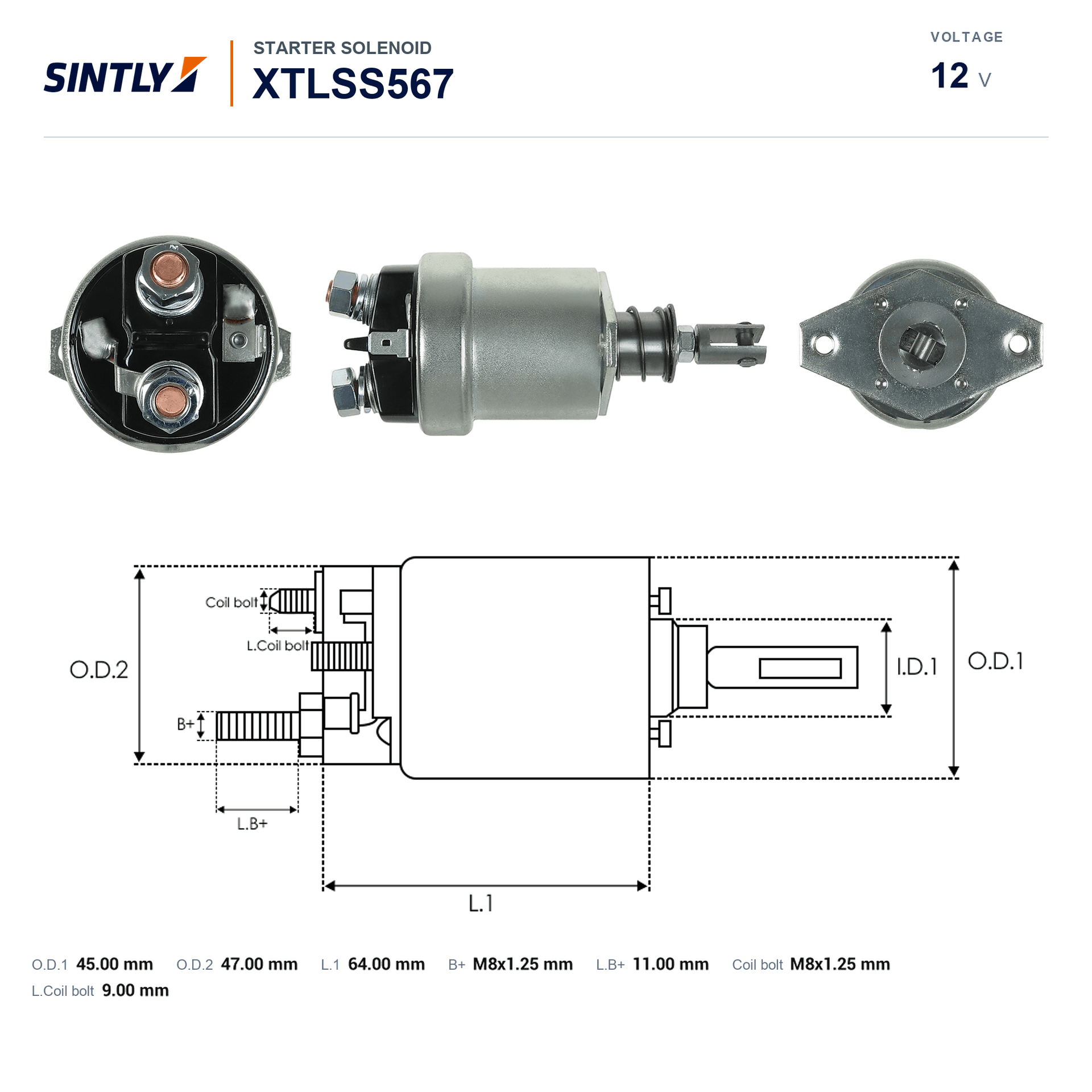 Starter Solenoid XTLSS567