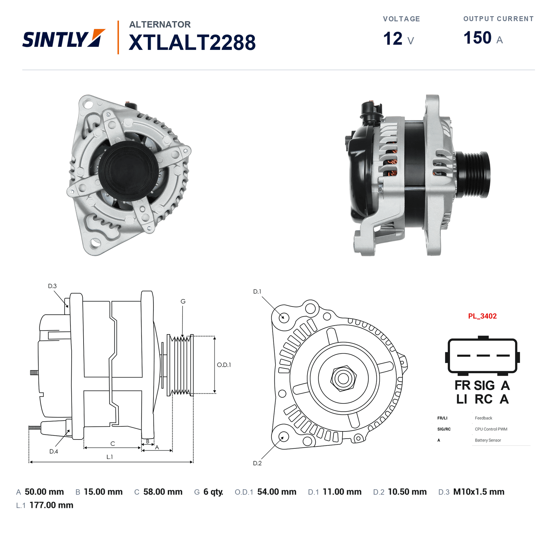 Alternator XTLALT2288