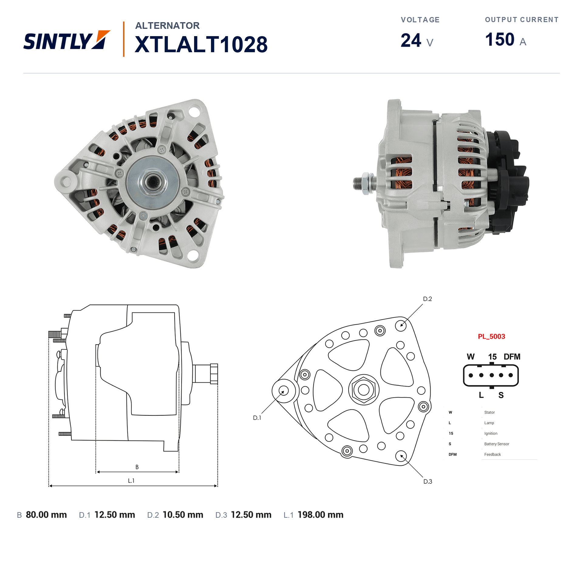 Alternator XTLALT1028