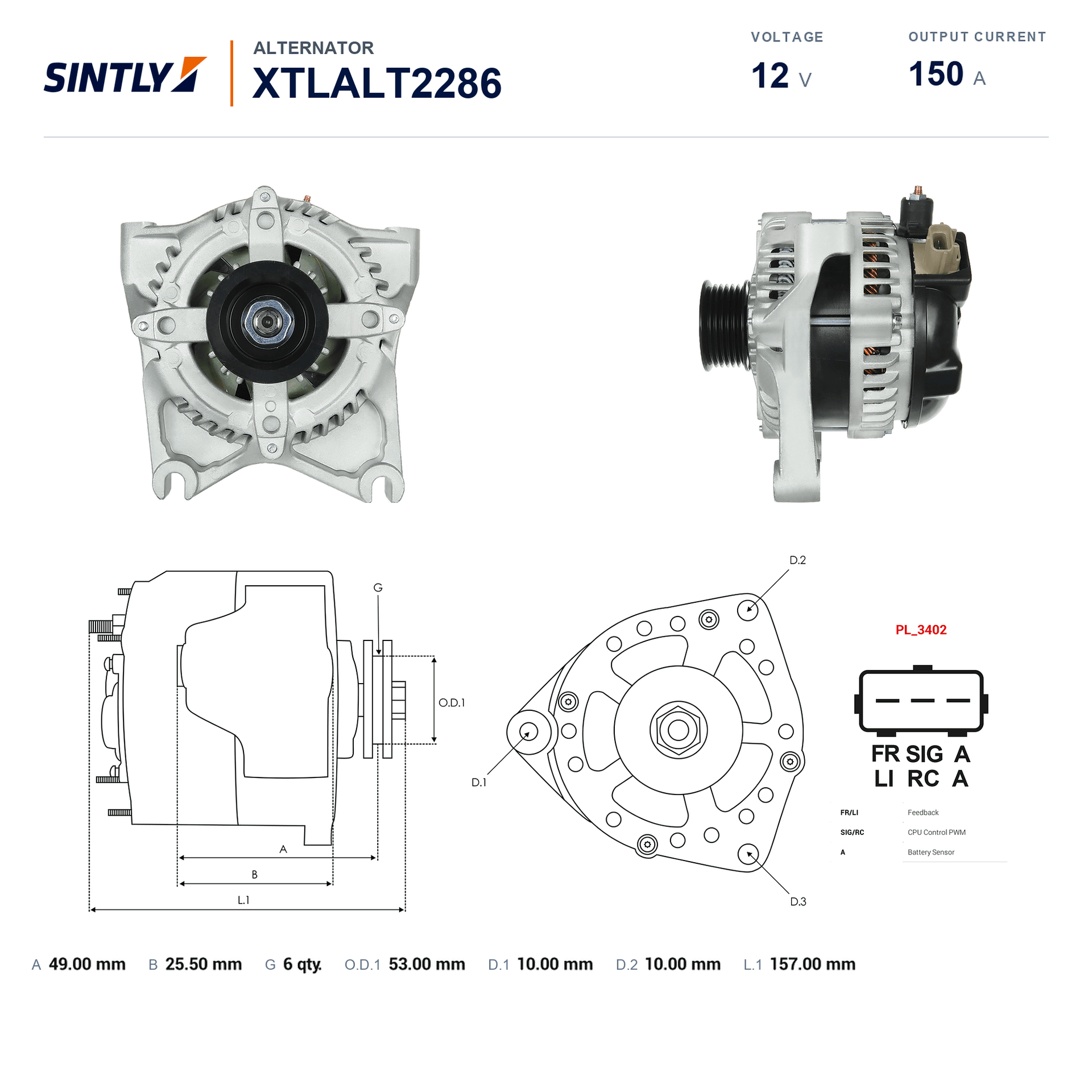 Alternator XTLALT2286