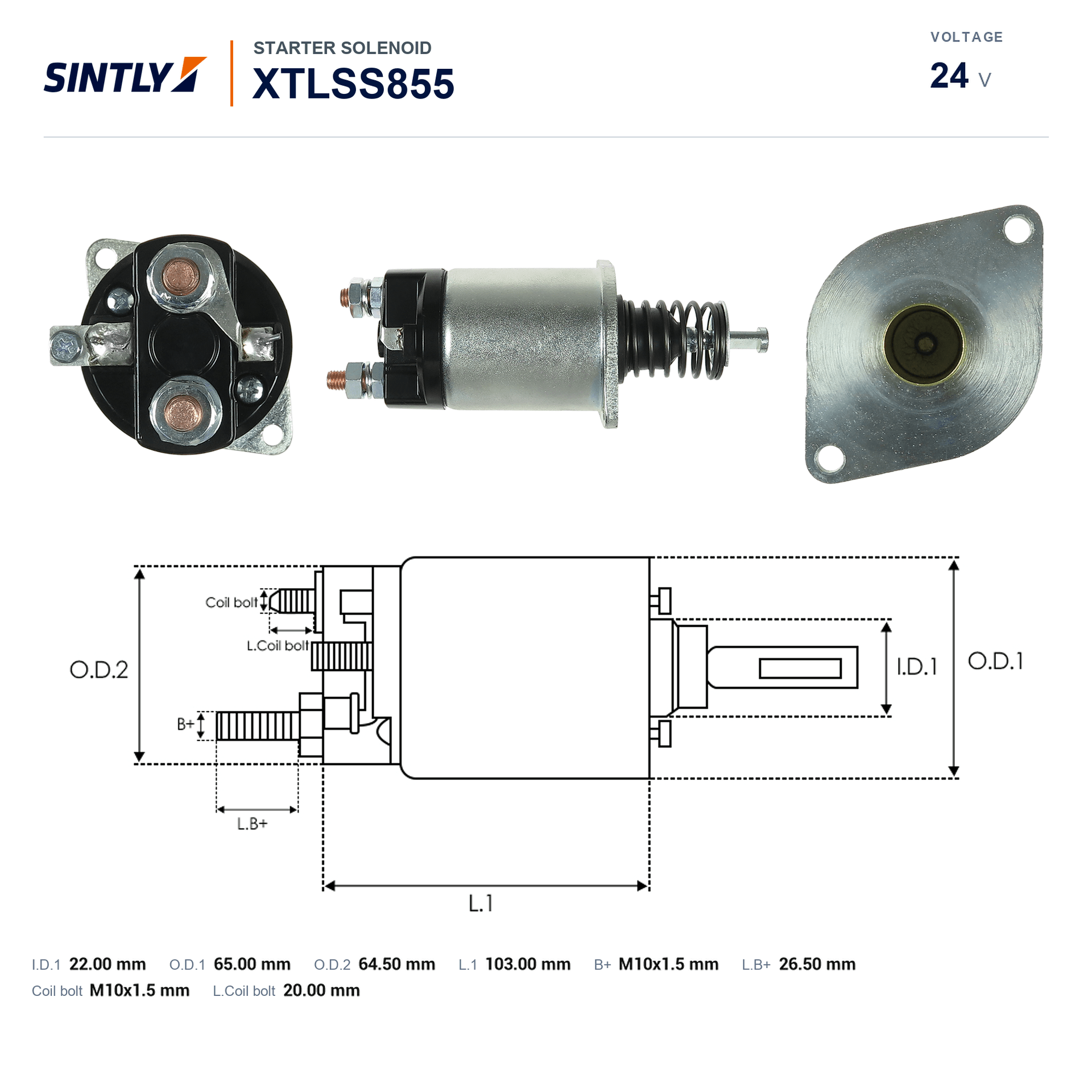 Starter Solenoid XTLSS855
