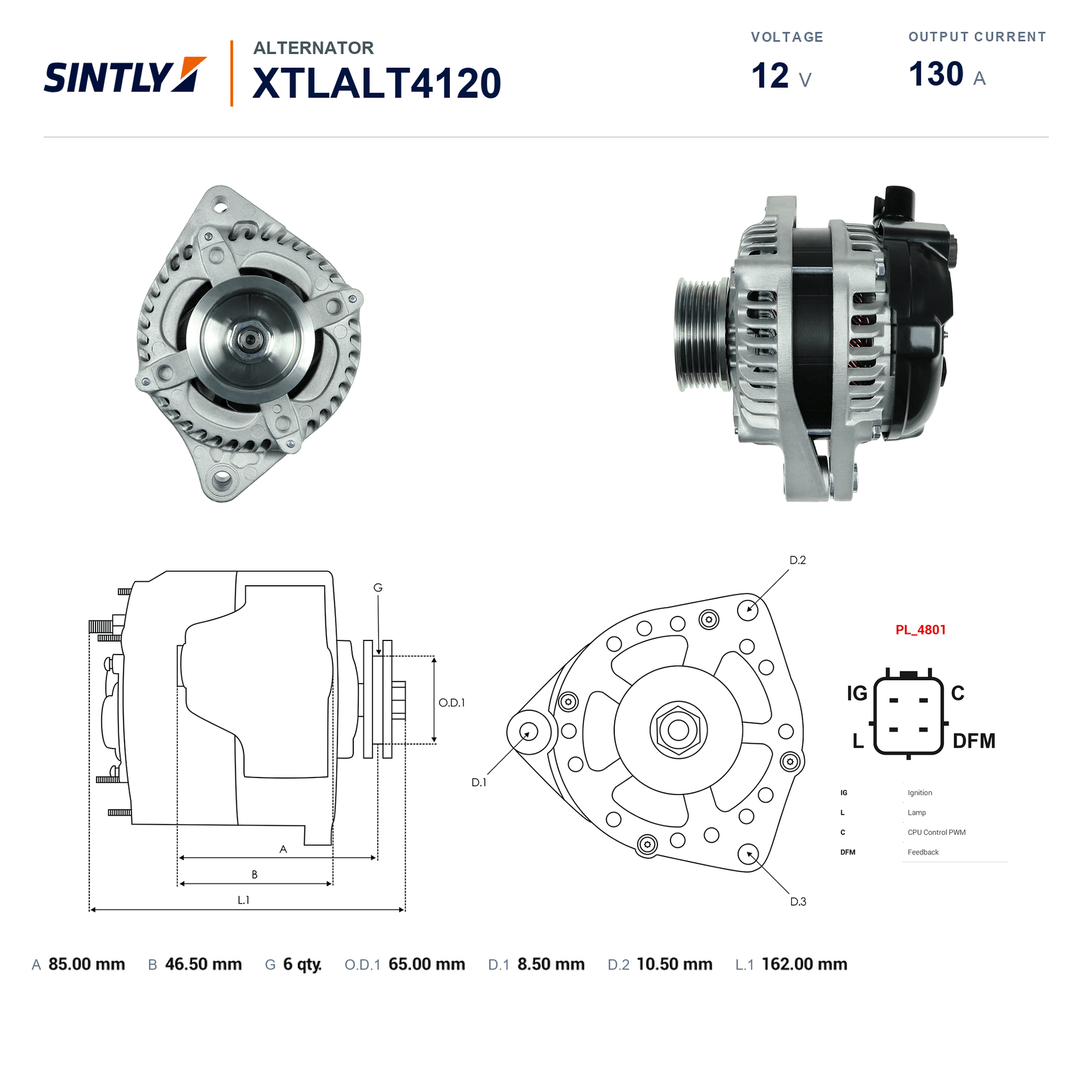 Alternator XTLALT4120