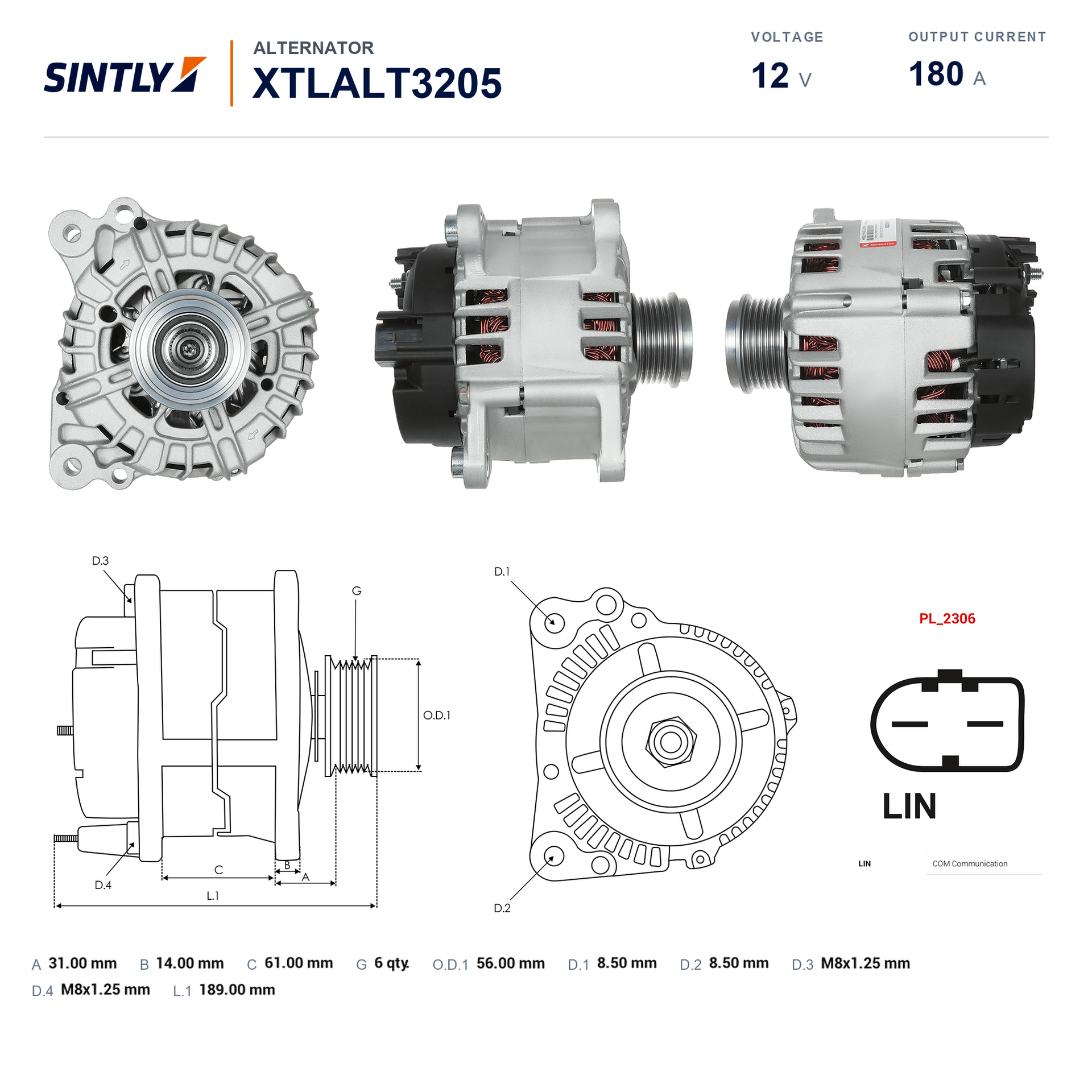 Alternator XTLALT3205