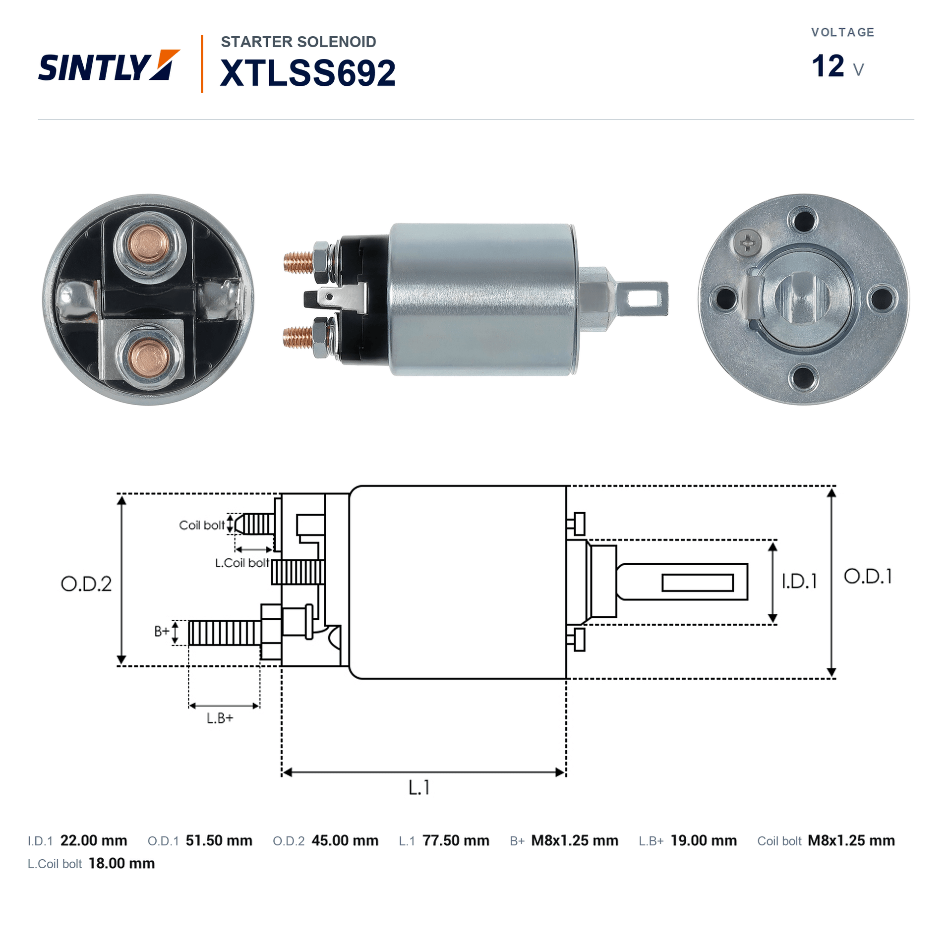 Solenoide de arranque XTLSS692
