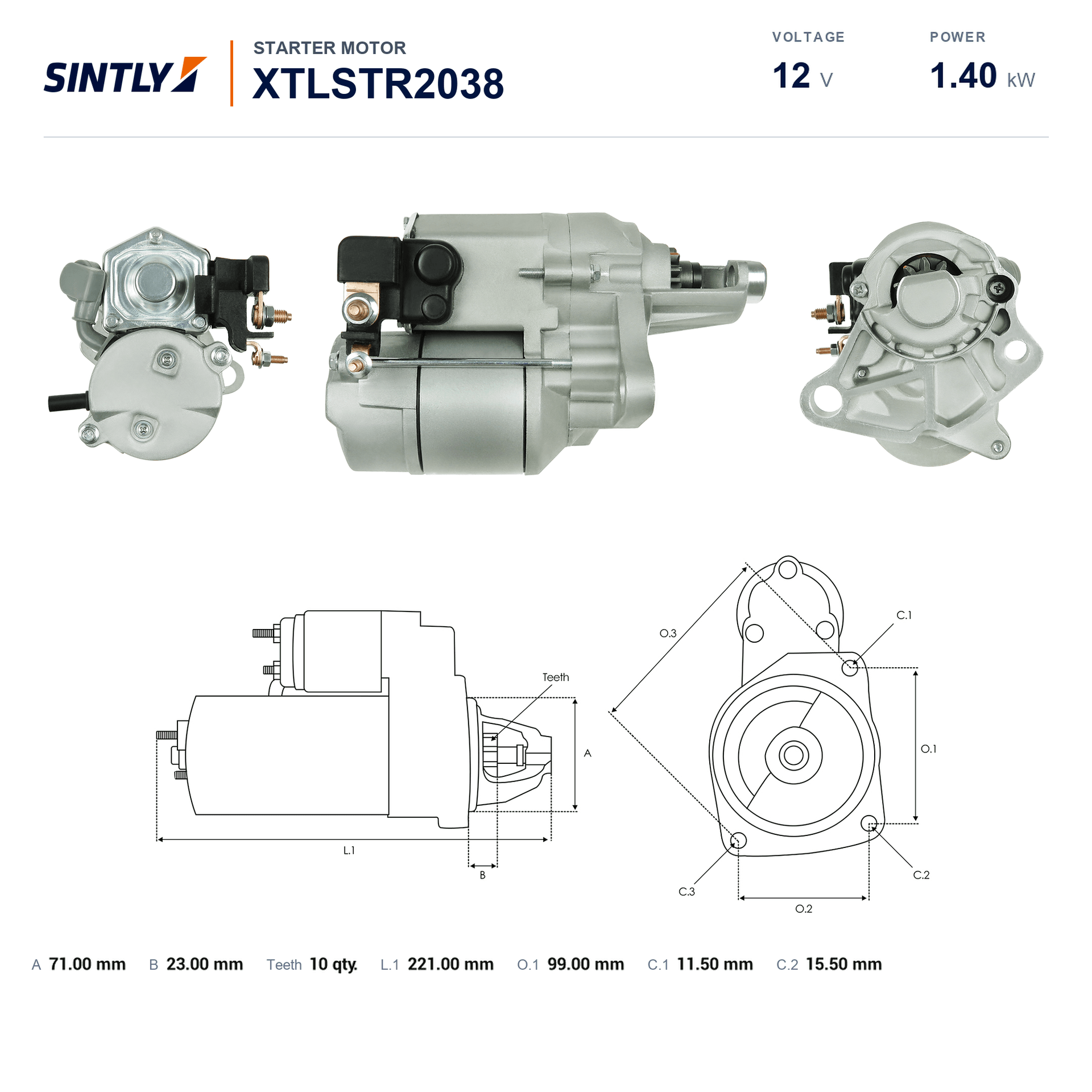 Starter XTLSTR2038