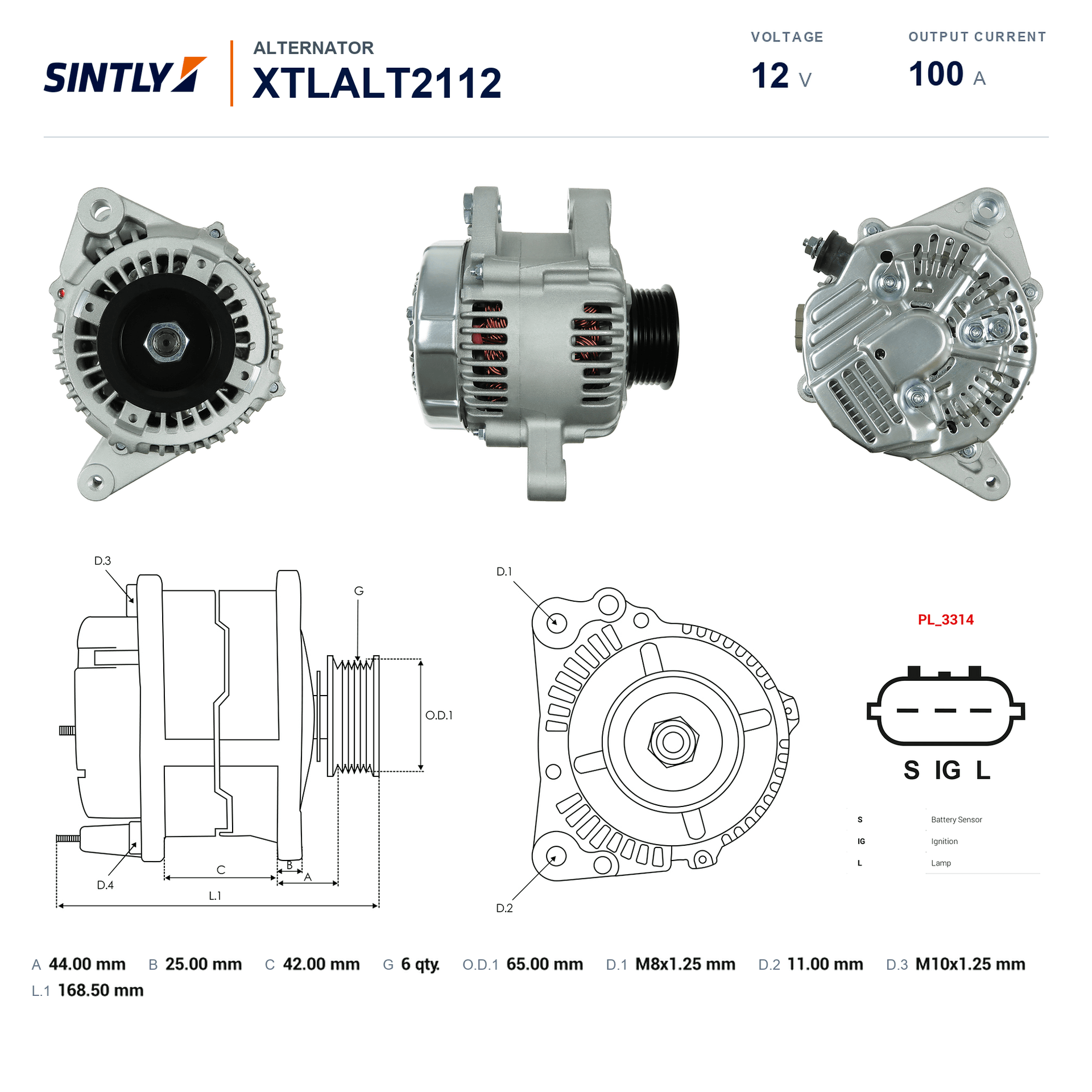 Alternator XTLALT2112