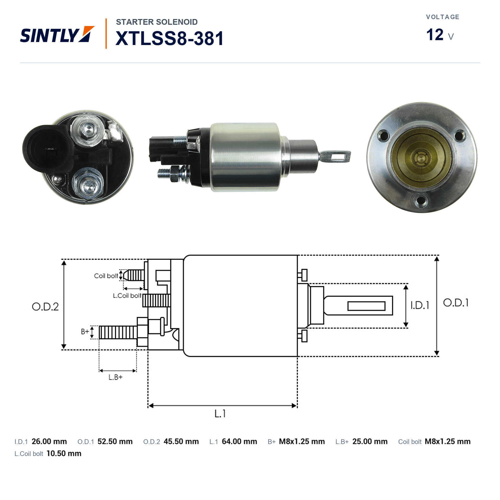 Starter Solenoid XTLSS8-381
