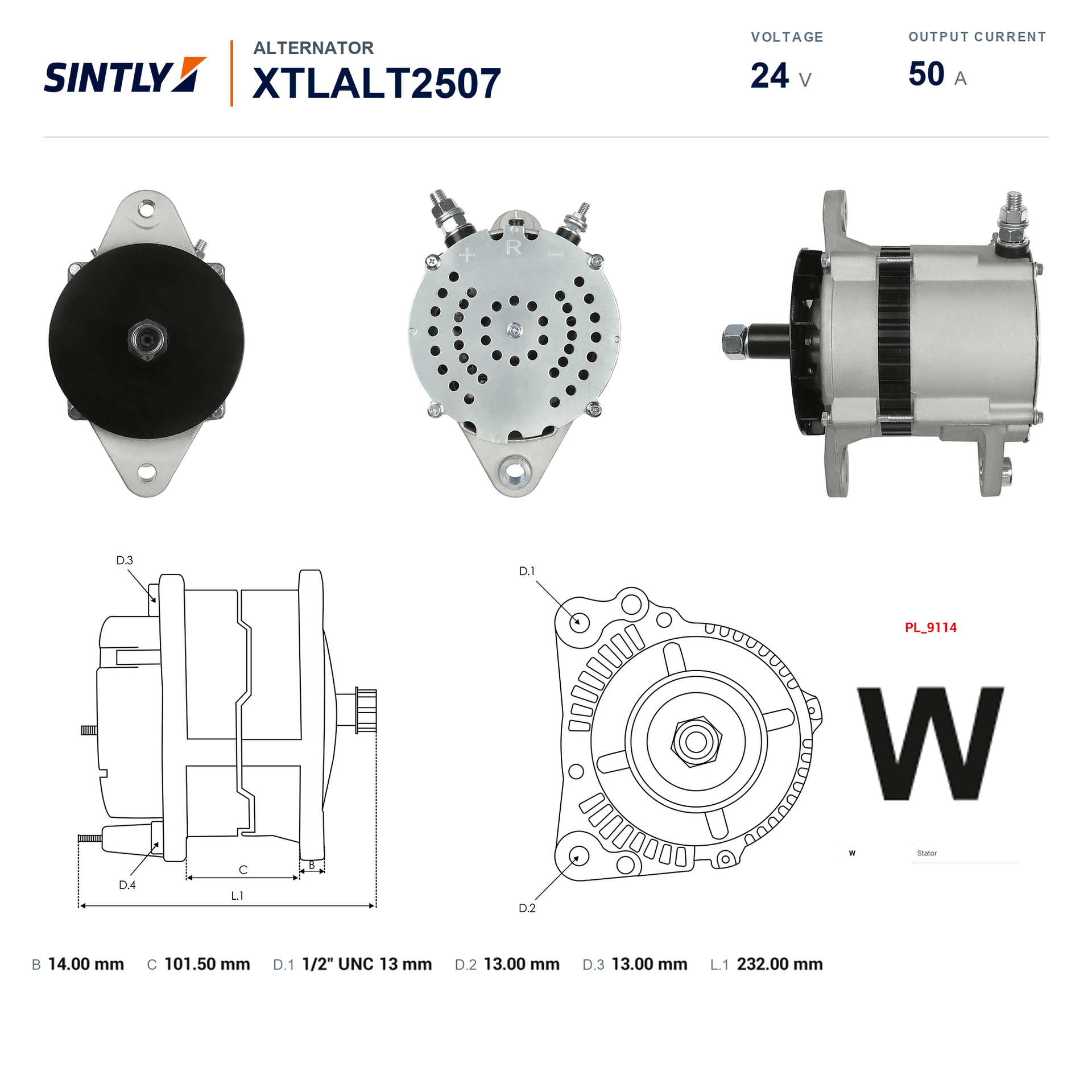 Alternator XTLALT2507