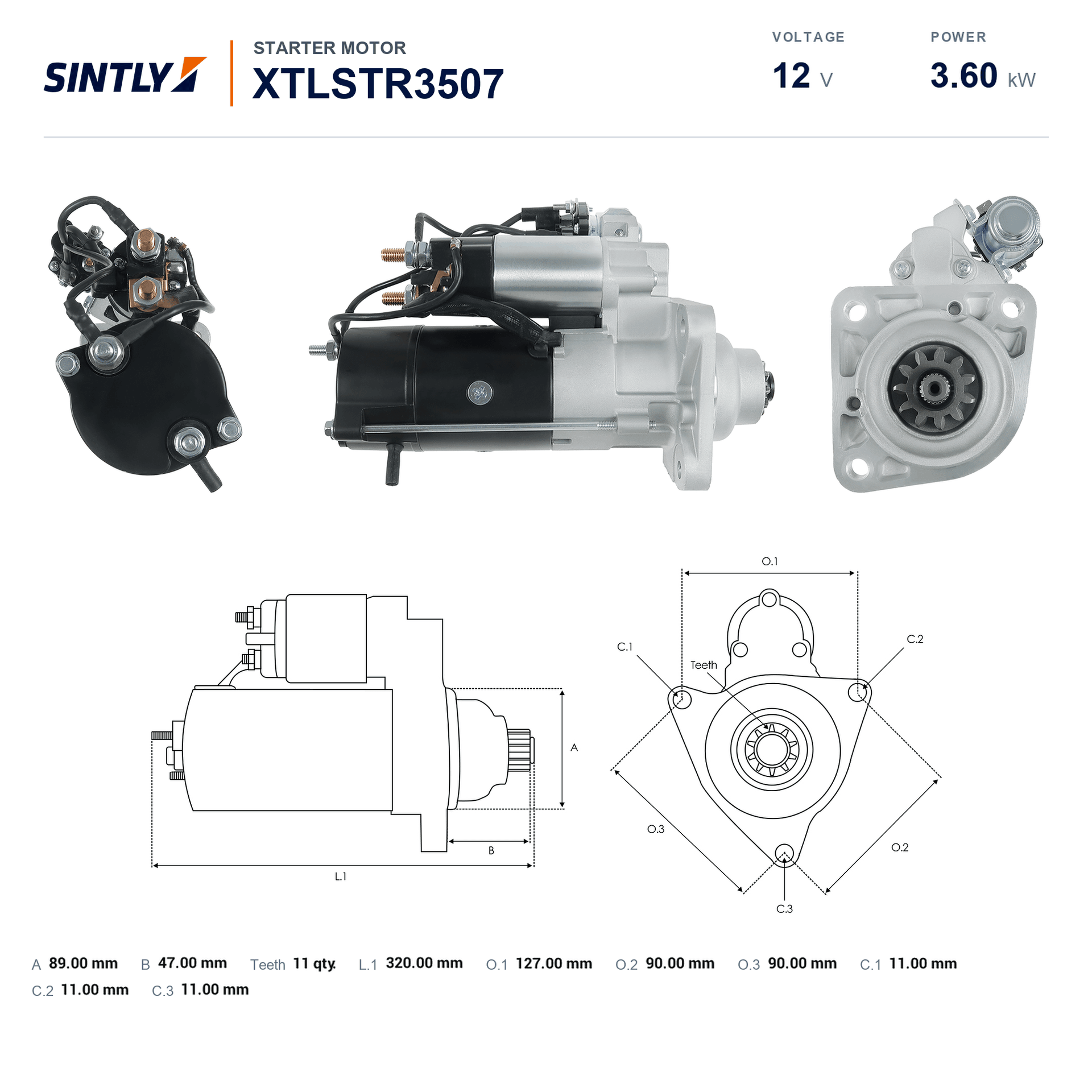 Starter XTLSTR3507