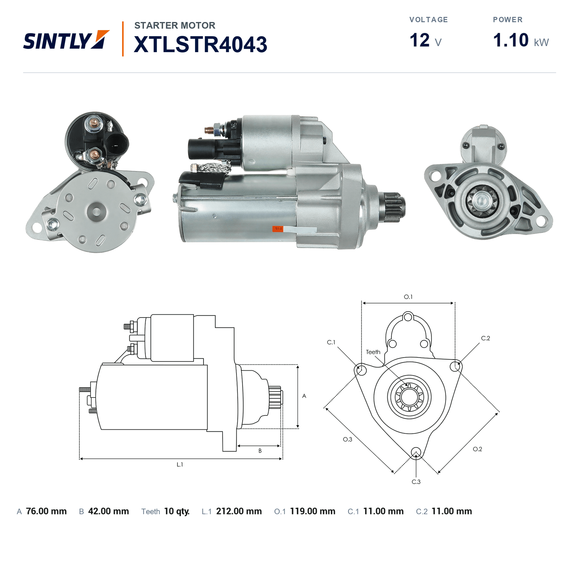 Starter XTLSTR4043