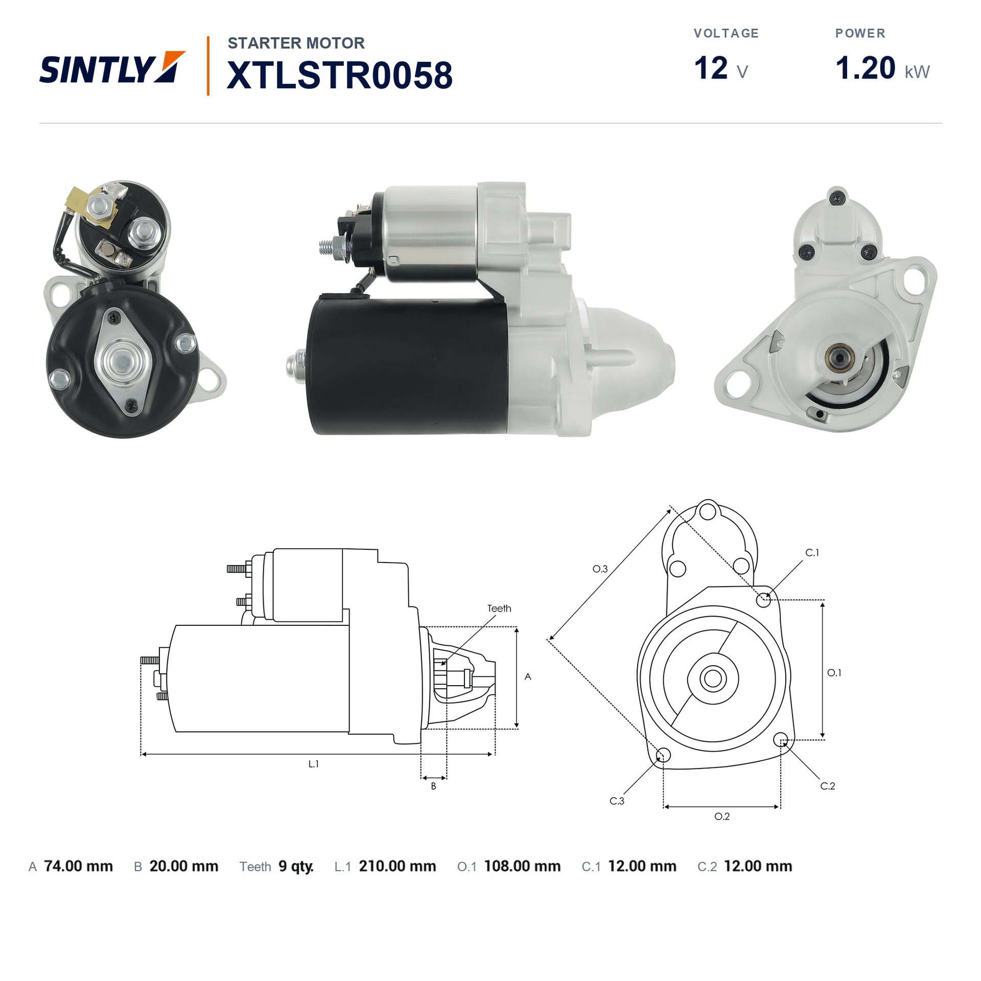 Starter XTLSTR0058