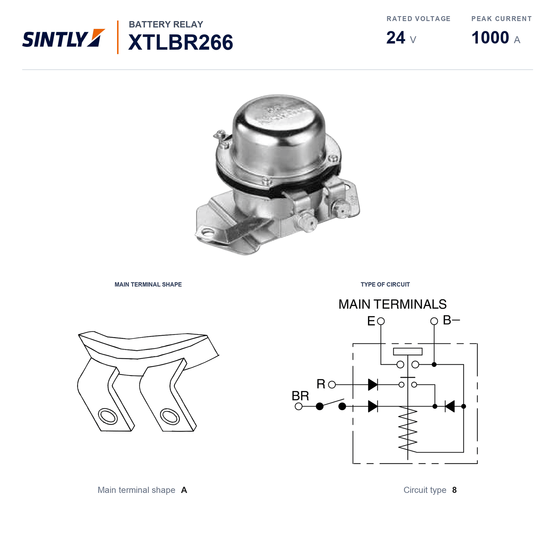 Battery Relay XTLBR266