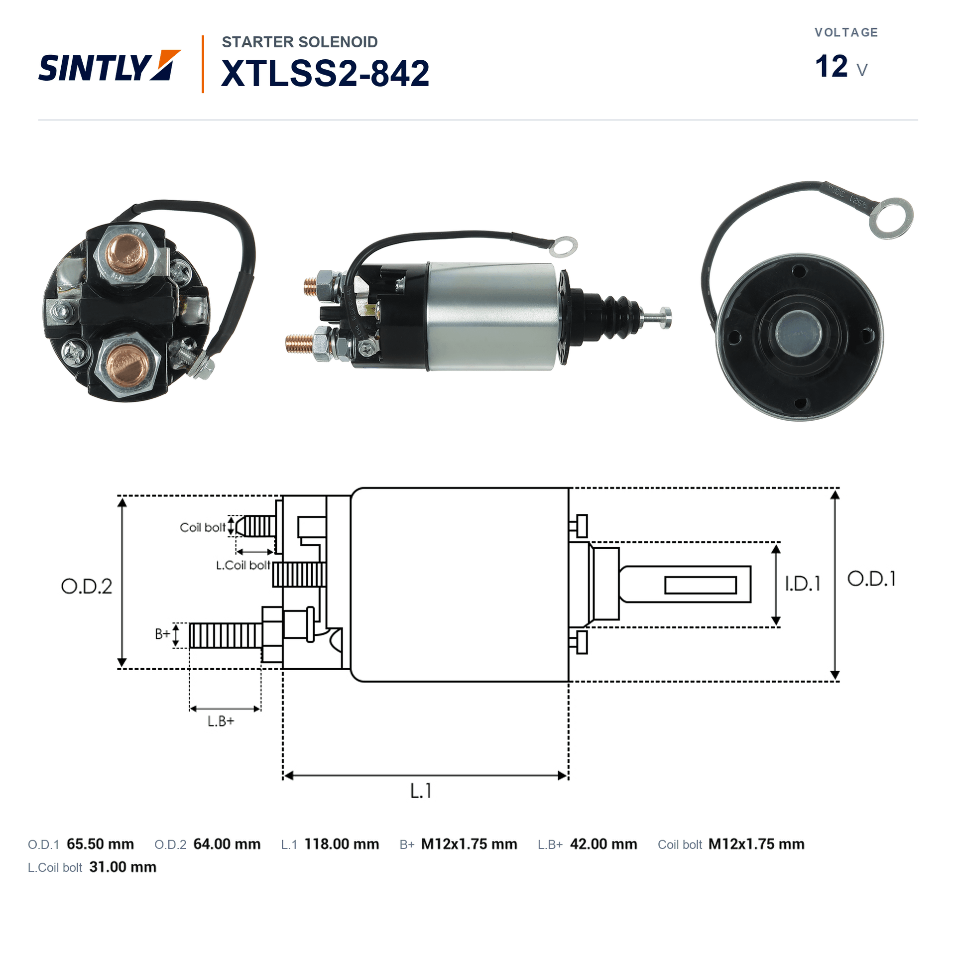 起动机电磁开关 XTLSS2-842
