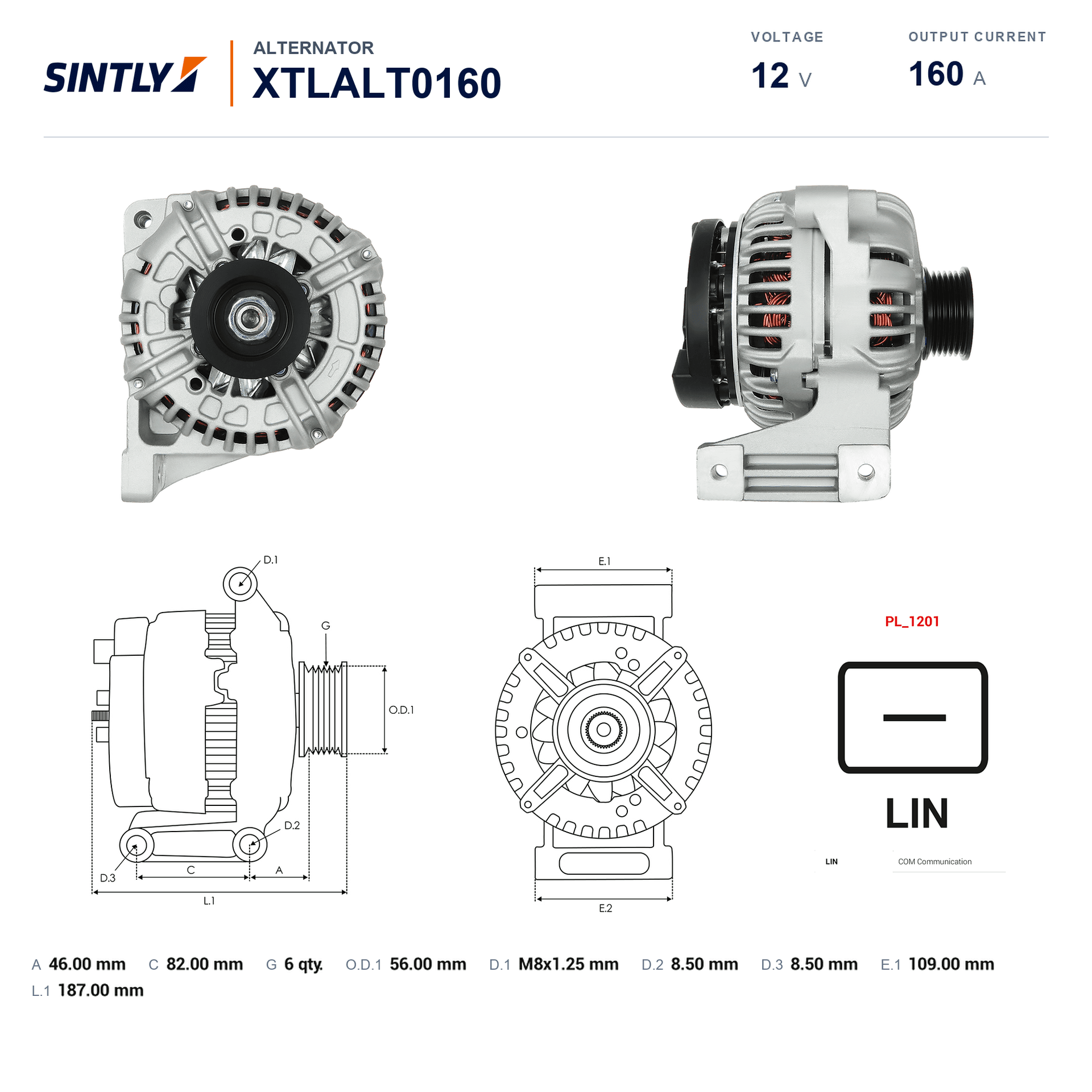 发电机 XTLALT0160