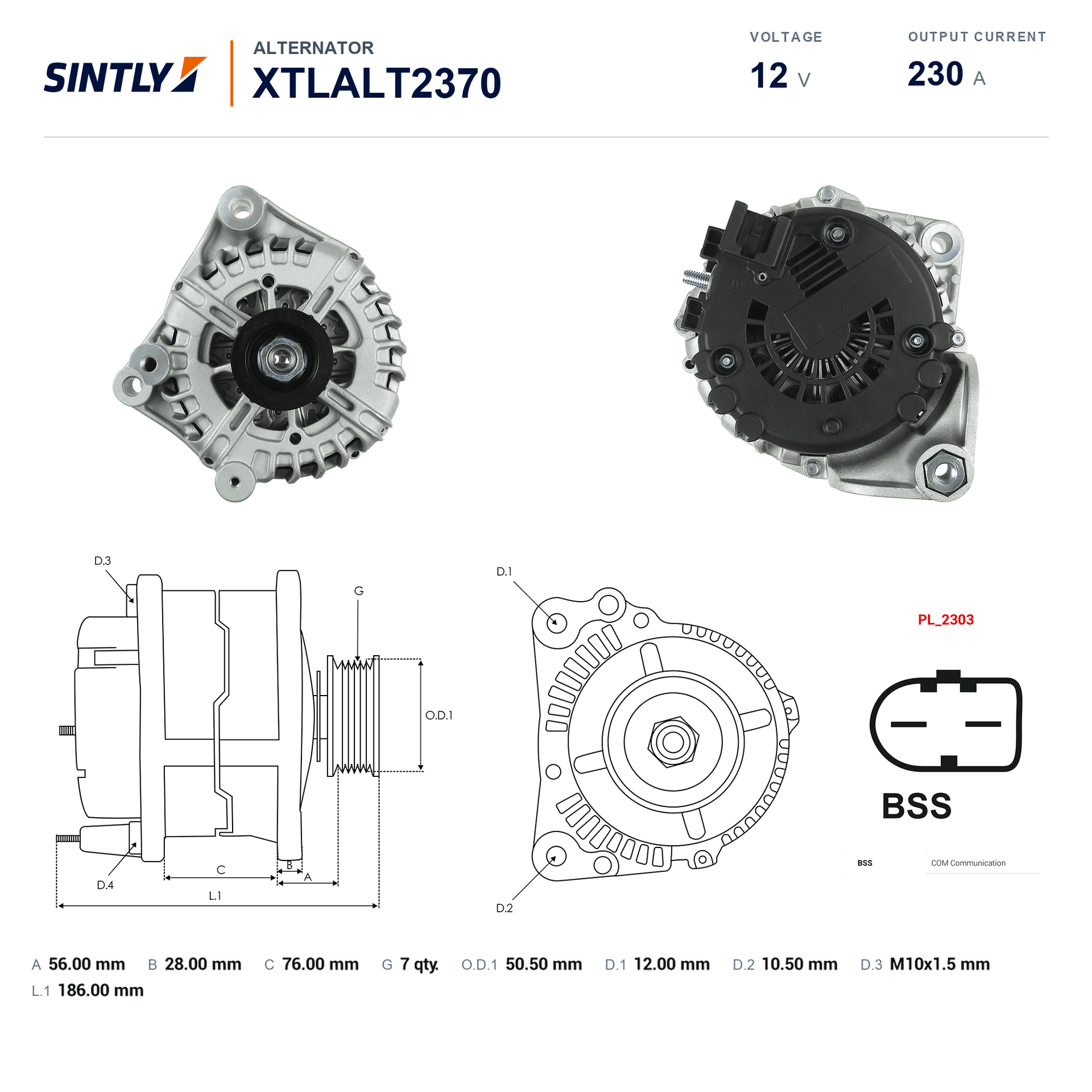 Alternator XTLALT2370