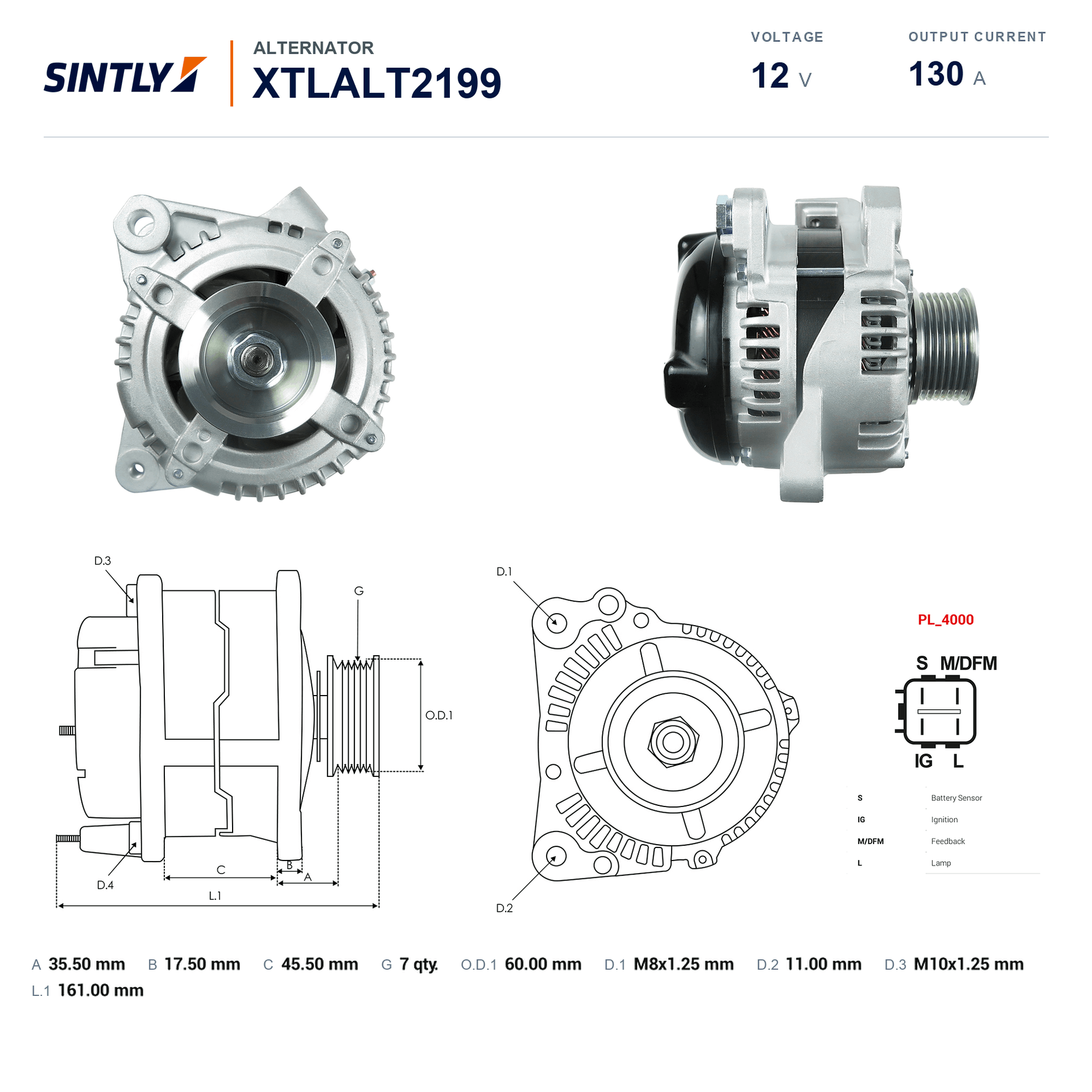 Alternator XTLALT2199