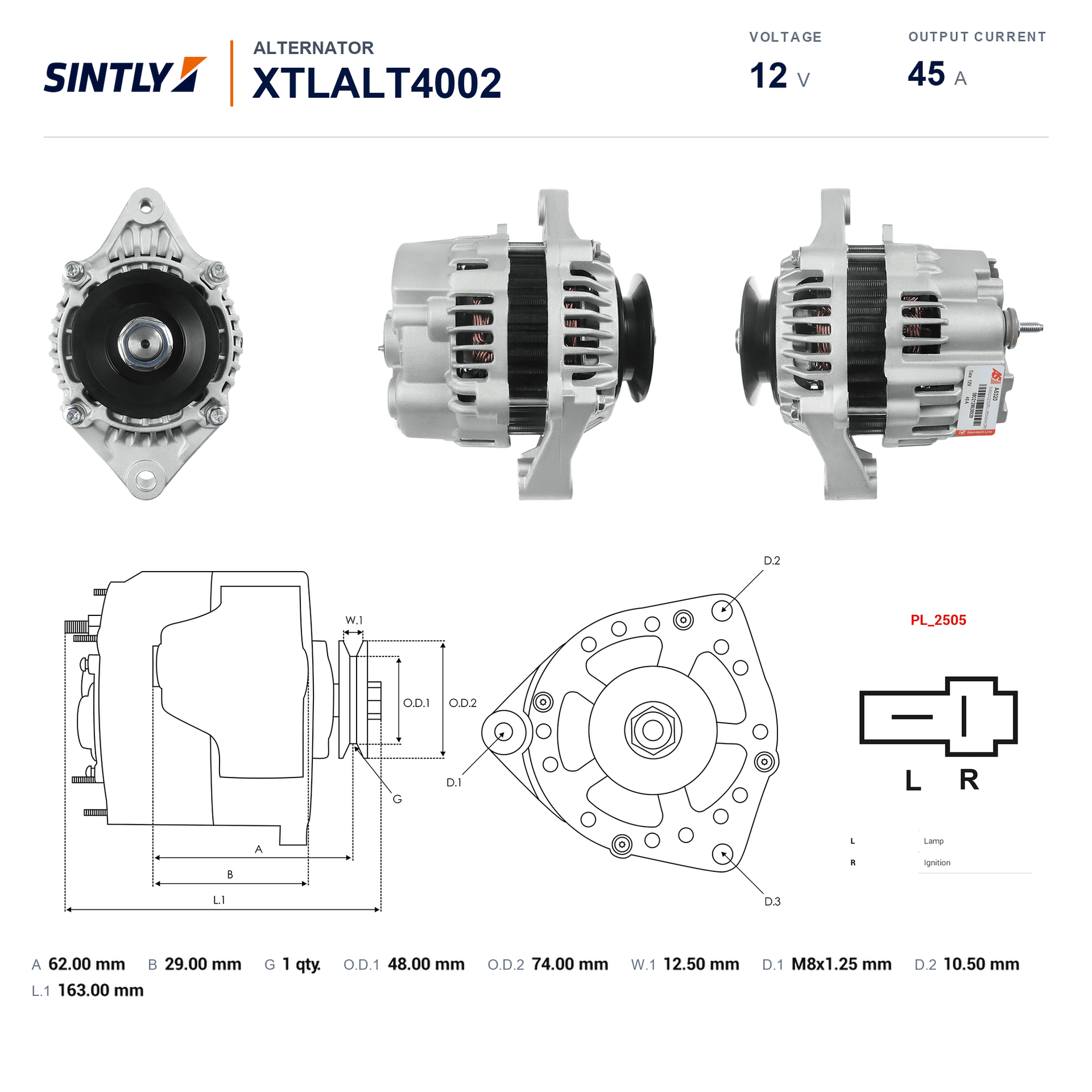Alternator XTLALT4002