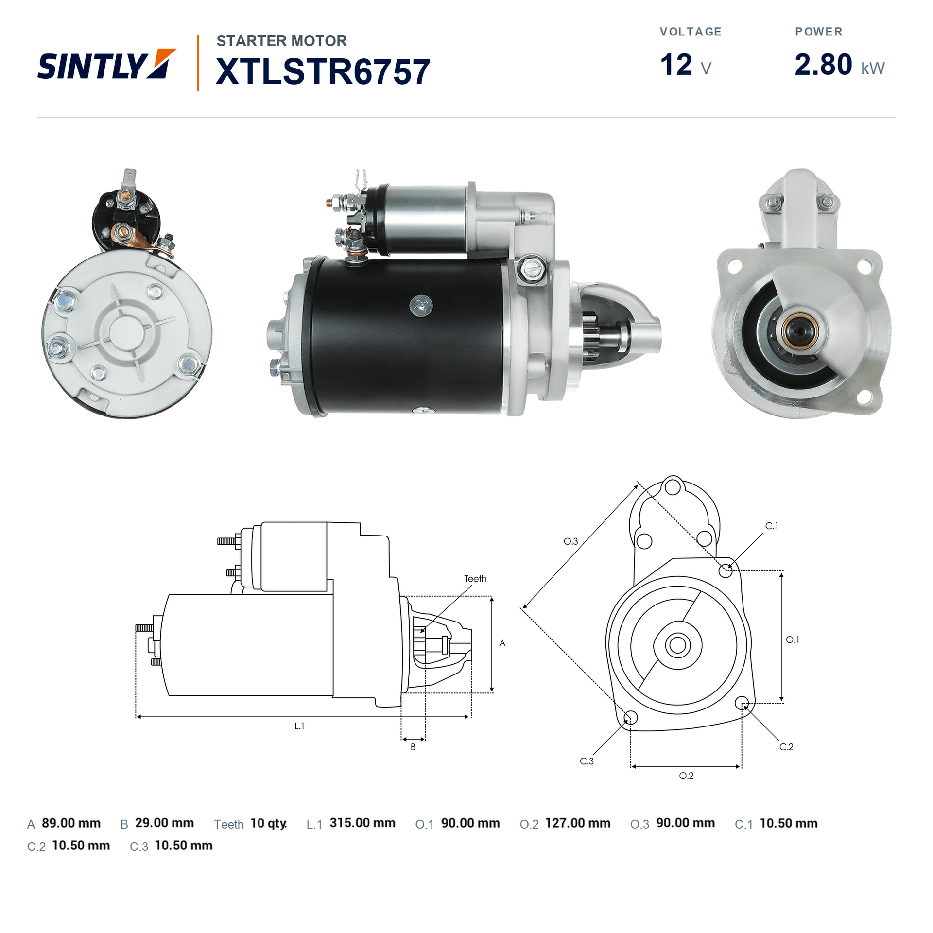 Starter XTLSTR6757
