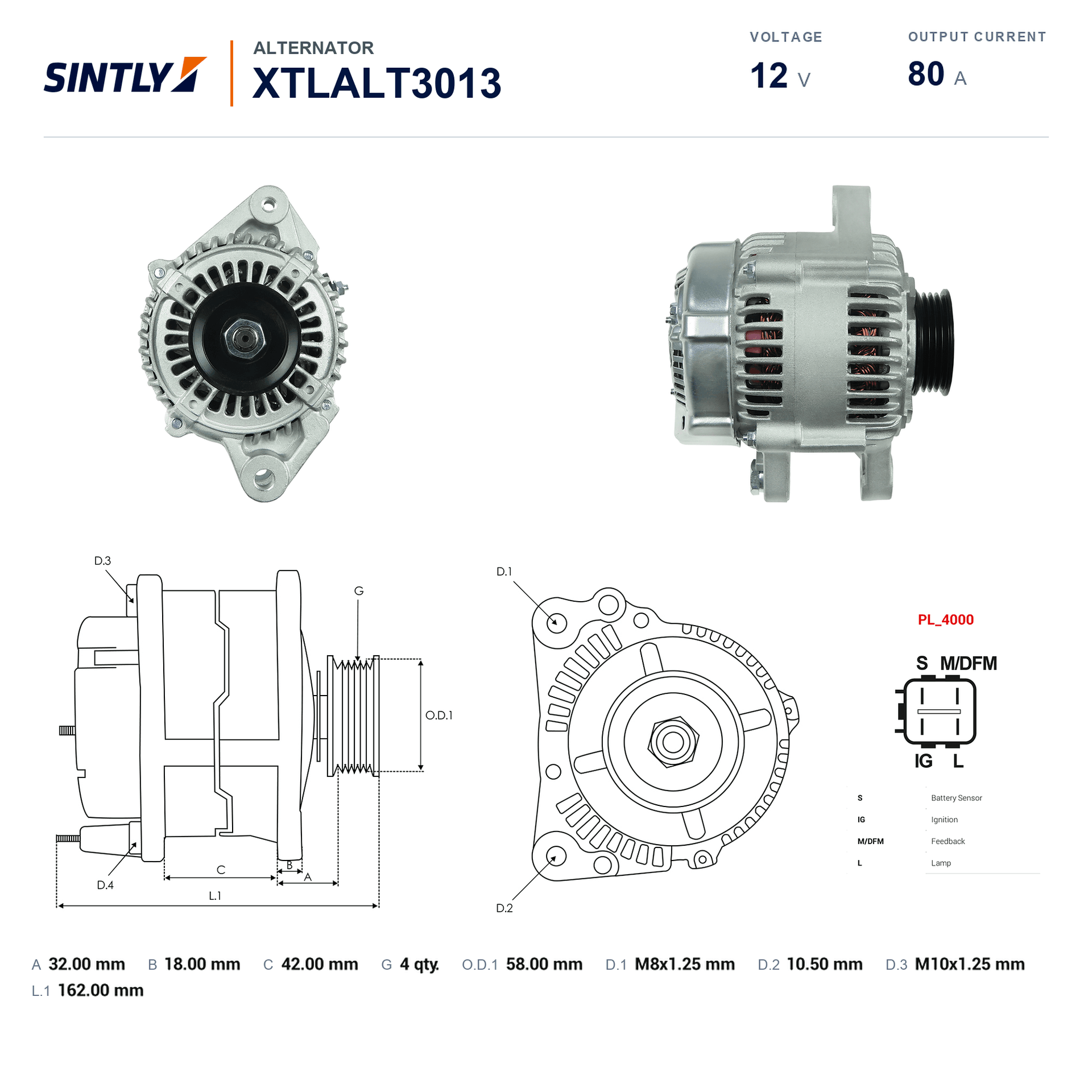 Alternator XTLALT3013