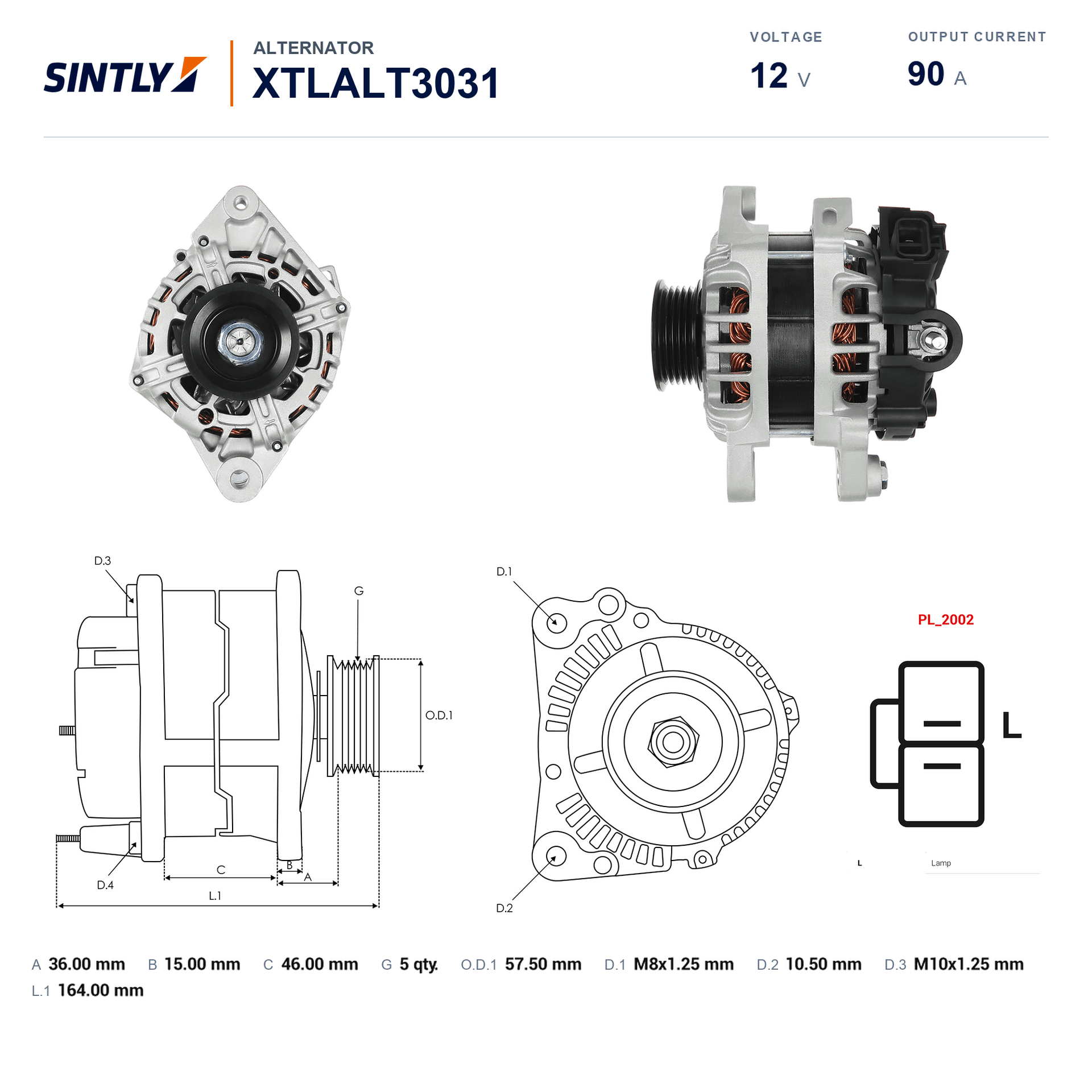 Alternator XTLALT3031