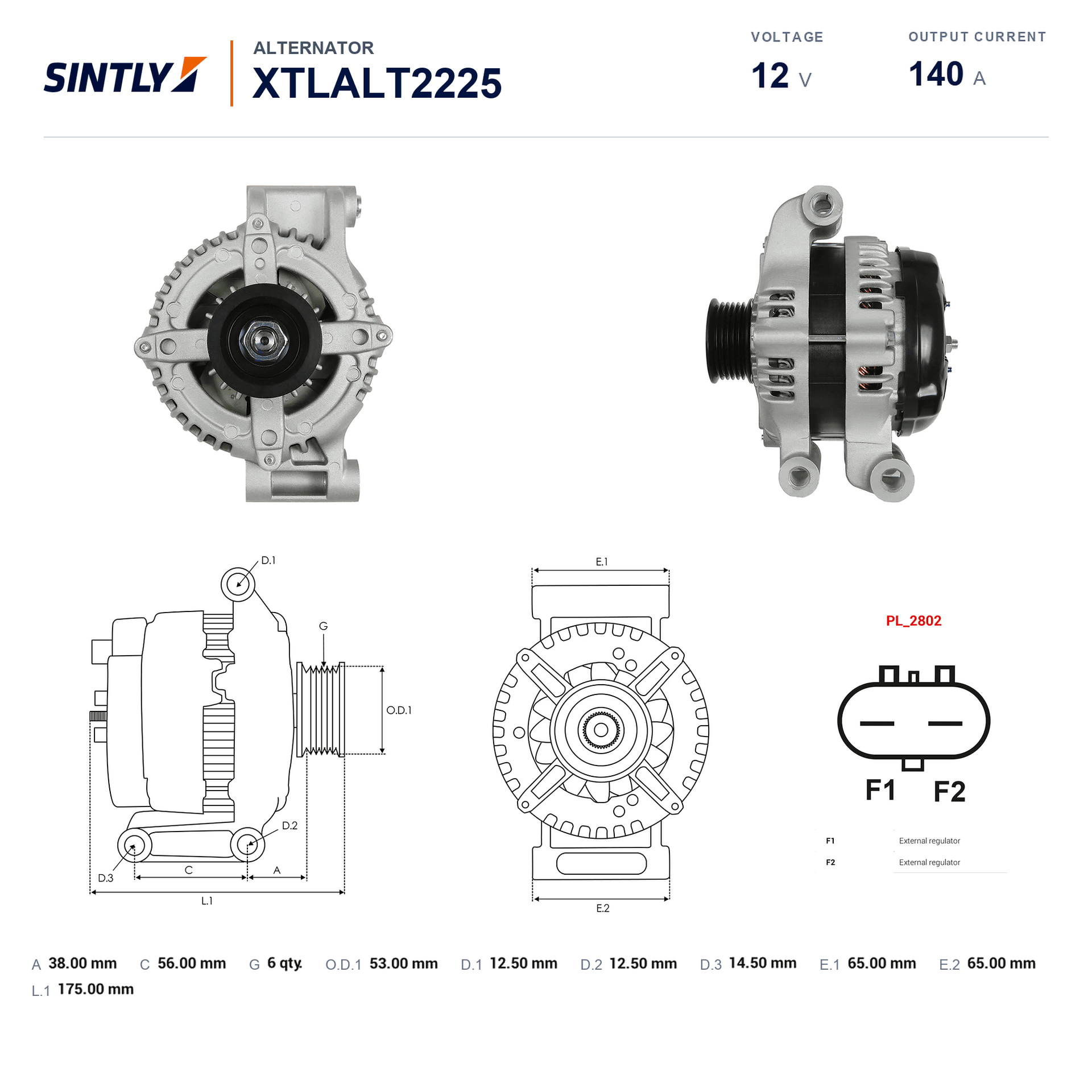 Alternator XTLALT2225