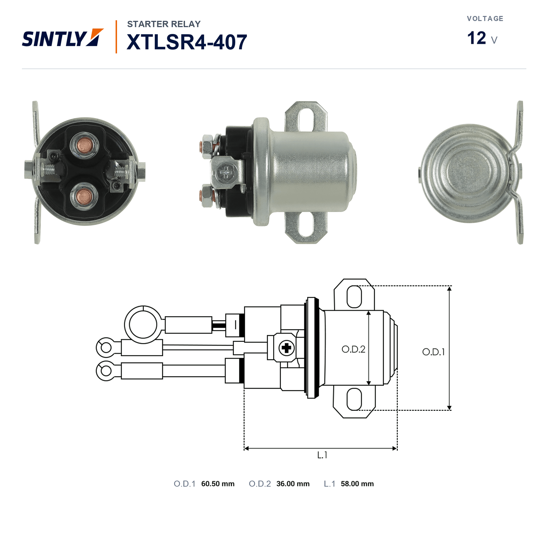 Relé de arranque XTLSR4-407
