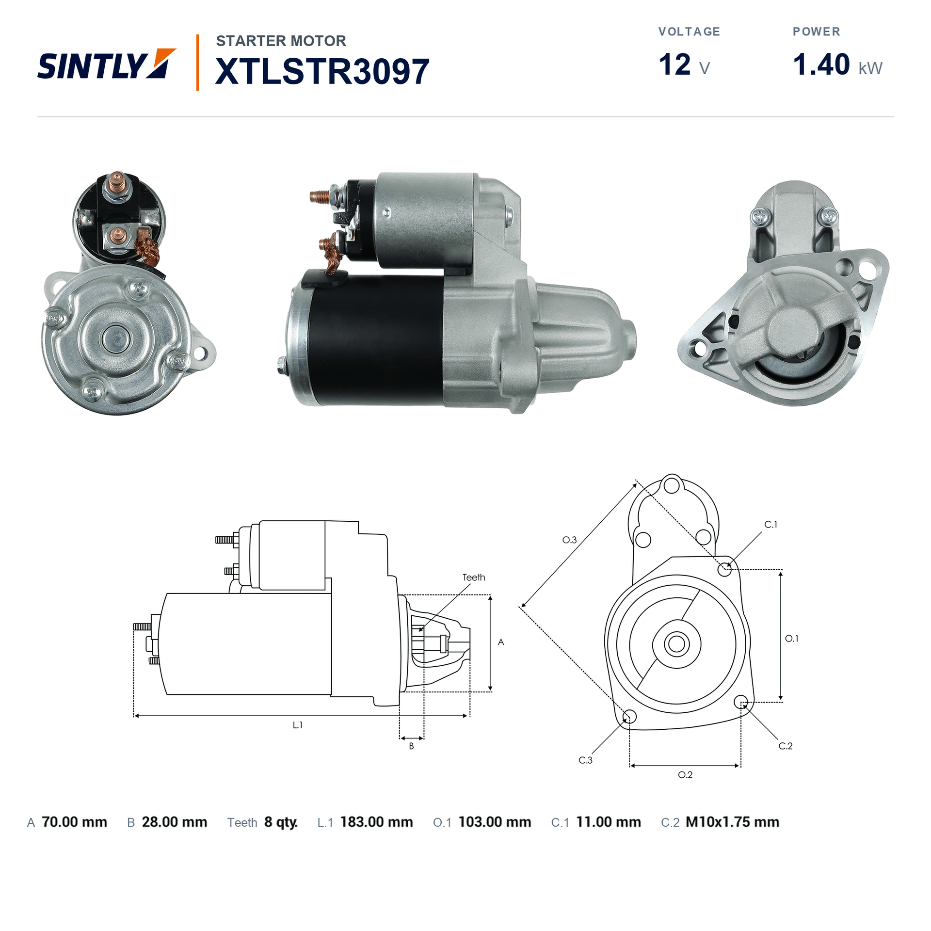 Starter XTLSTR3097