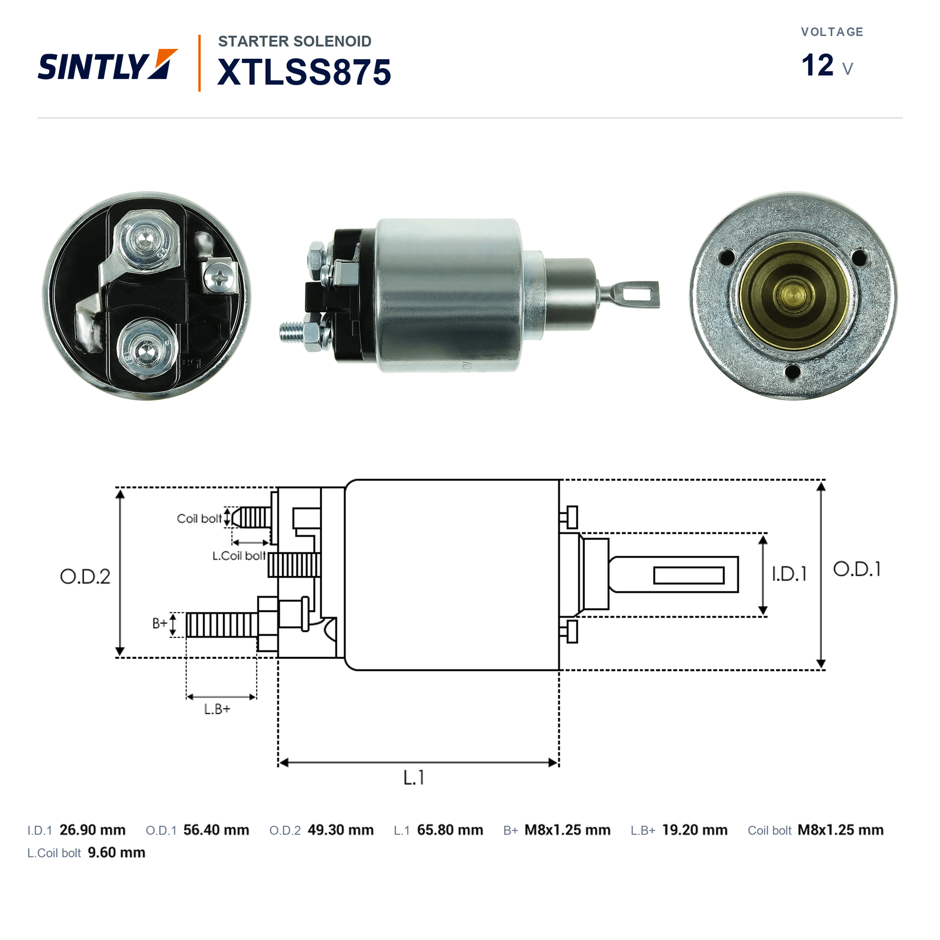 Starter Solenoid XTLSS875