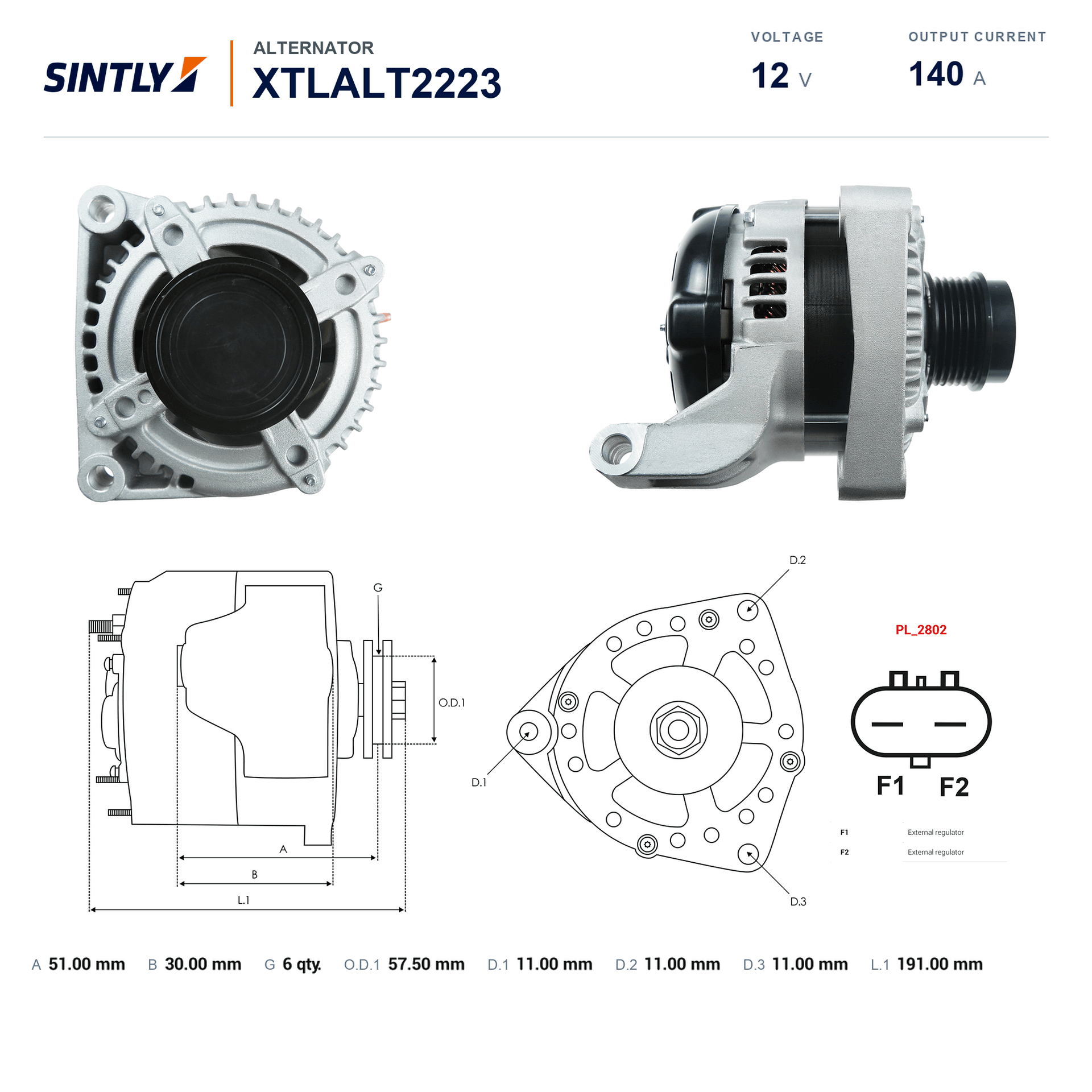 Alternator XTLALT2223