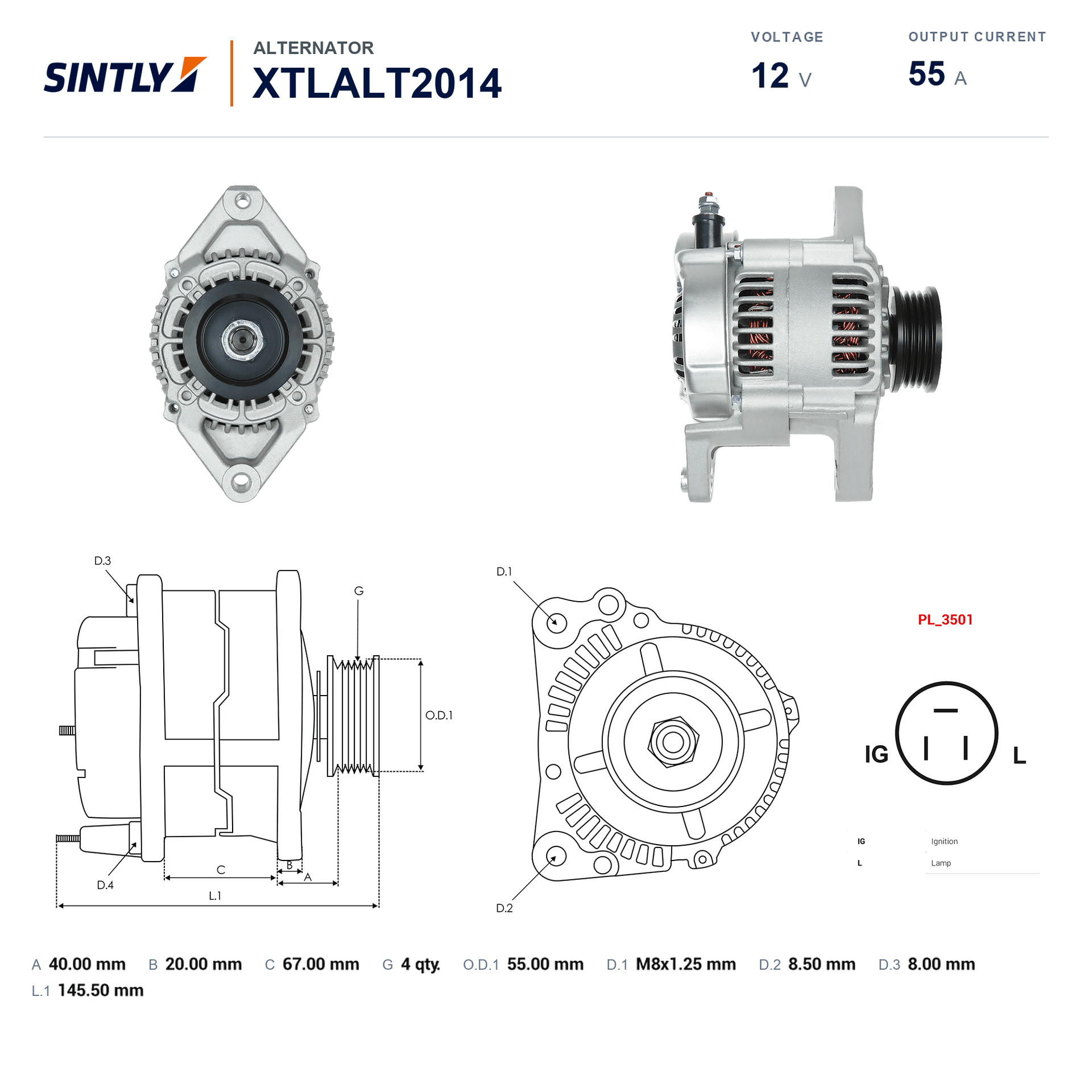 Alternator XTLALT2014