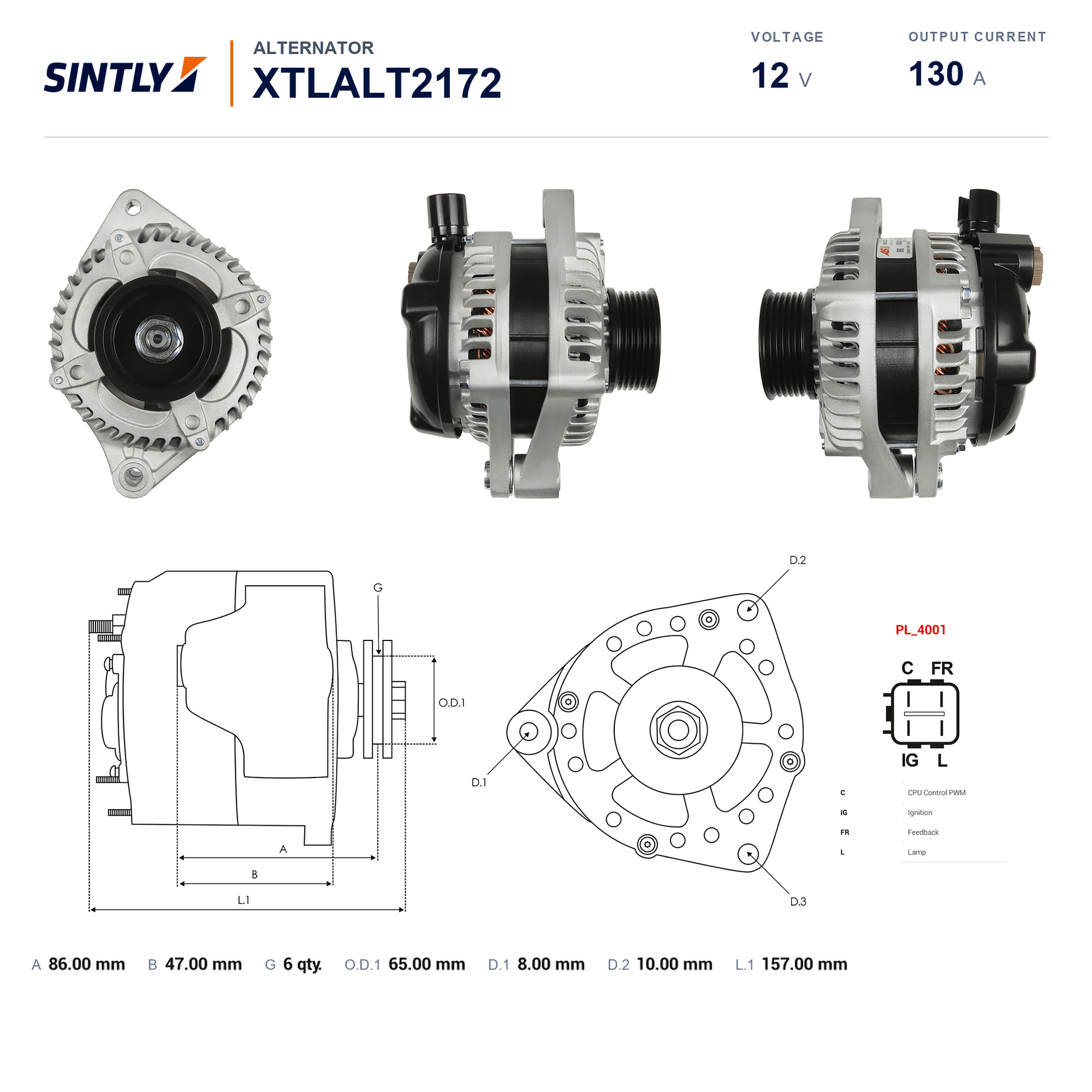 Alternator XTLALT2172