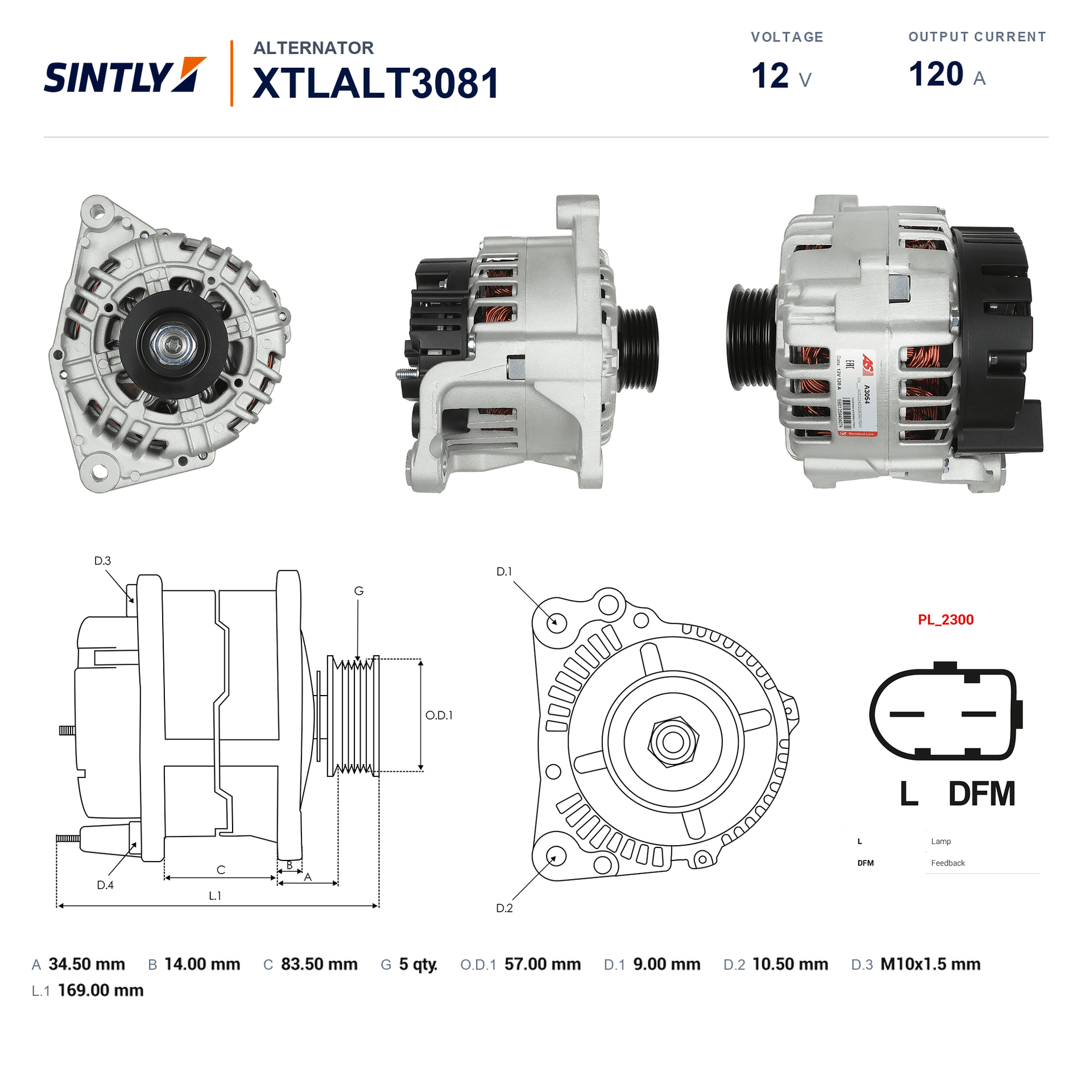 Alternator XTLALT3081