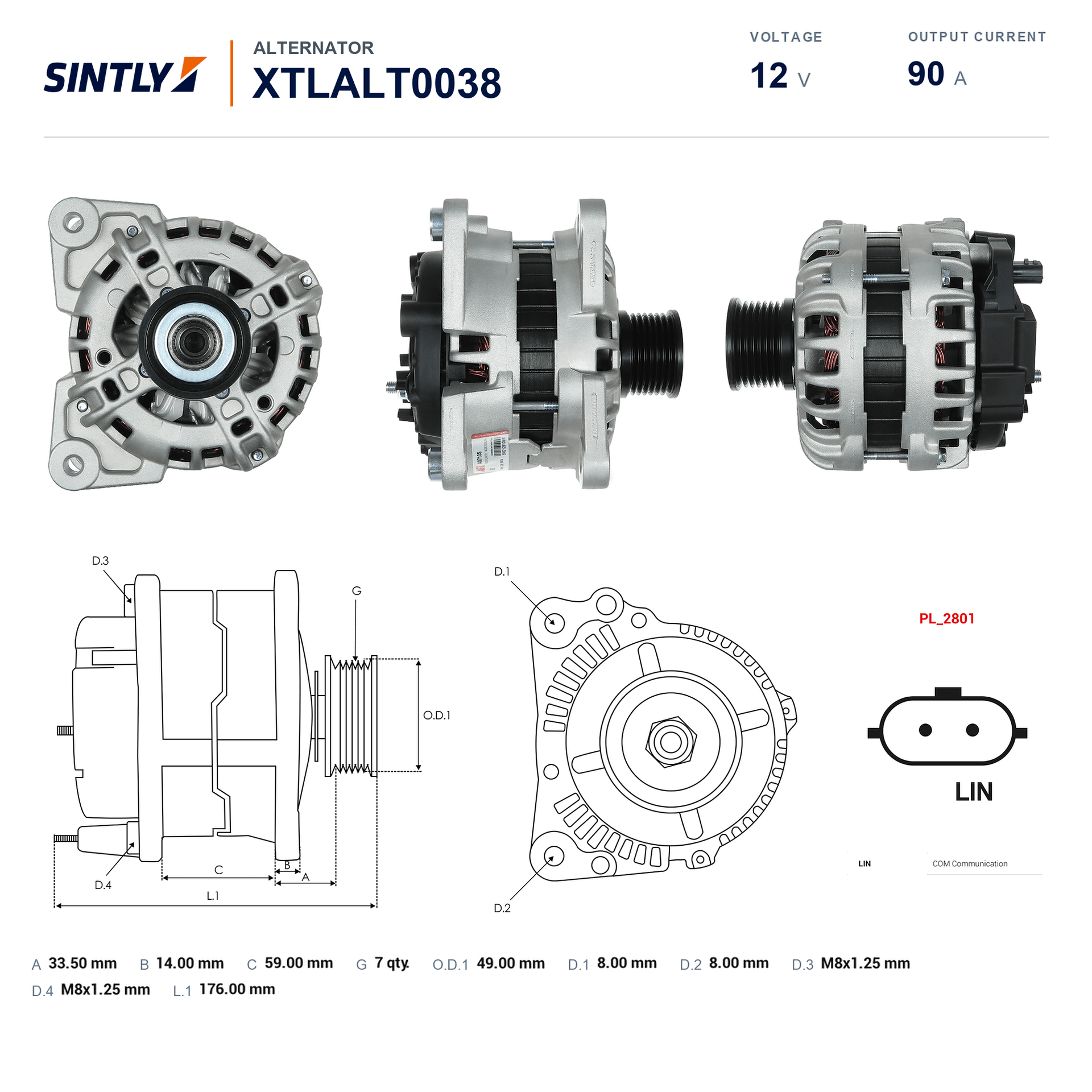 Alternator XTLALT0038