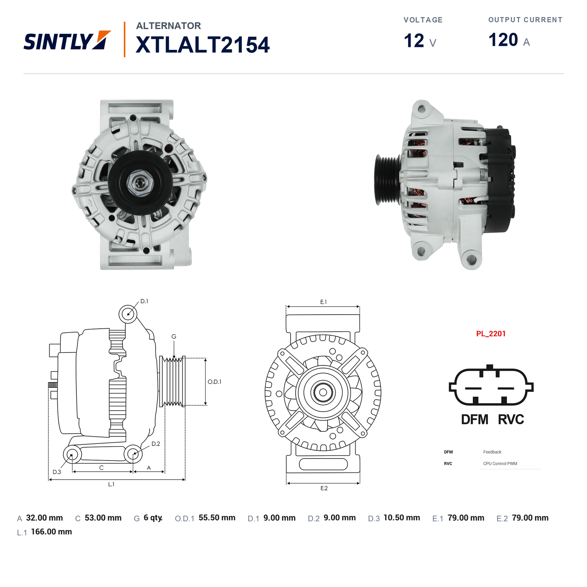 Alternator XTLALT2154