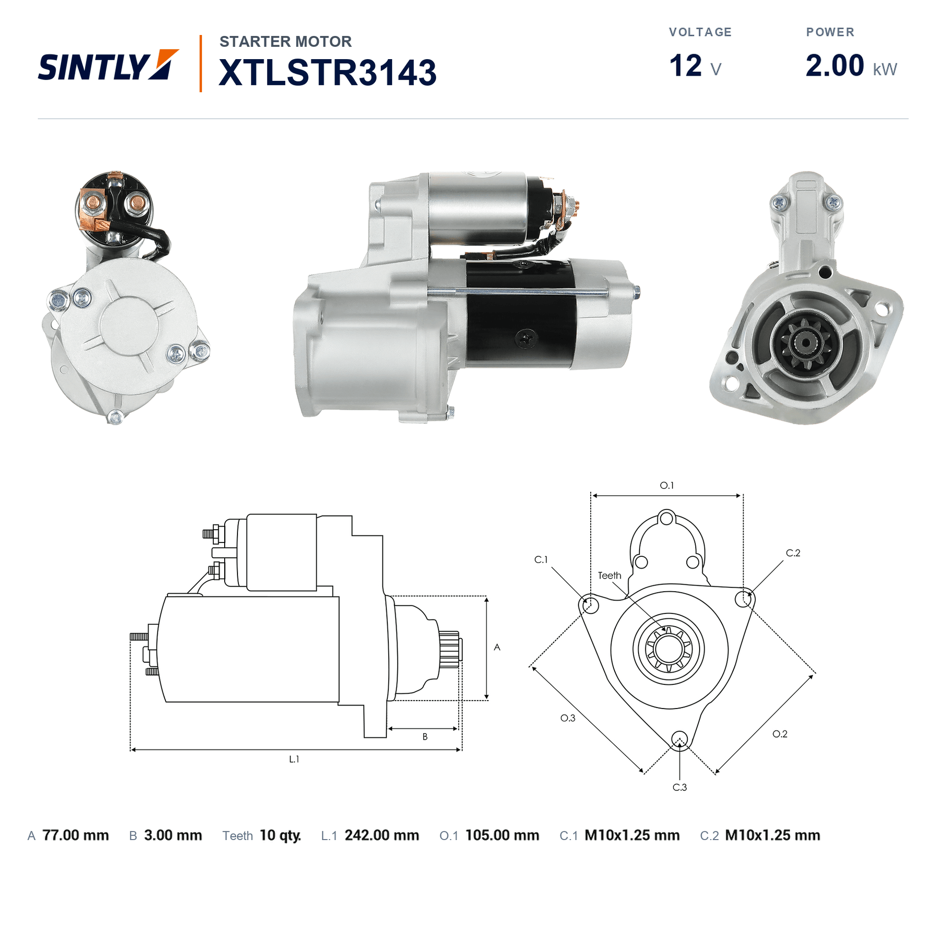 Starter XTLSTR3143