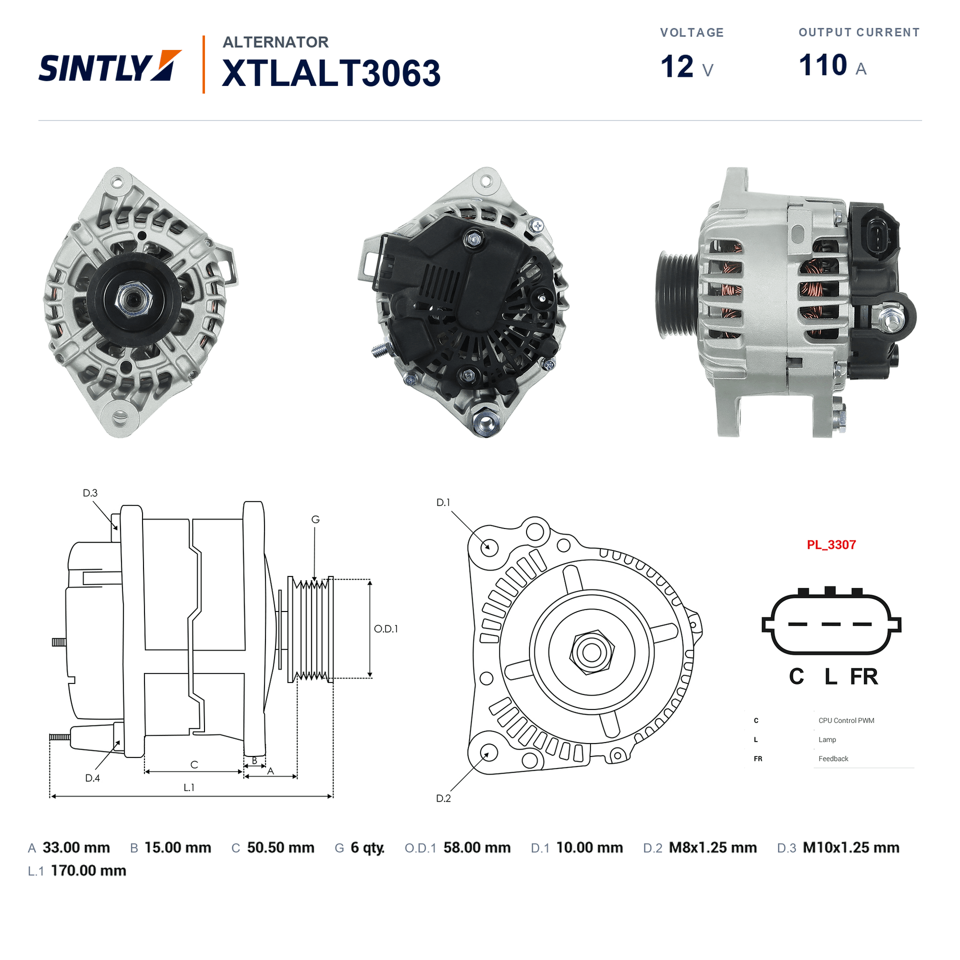 Alternator XTLALT3063