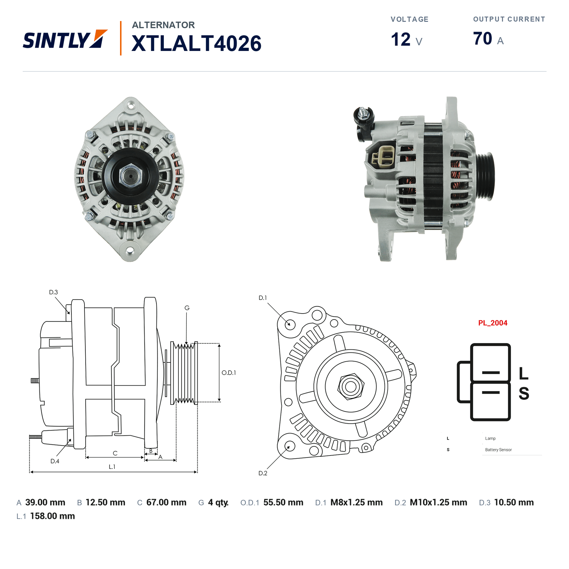 Alternador XTLALT4026