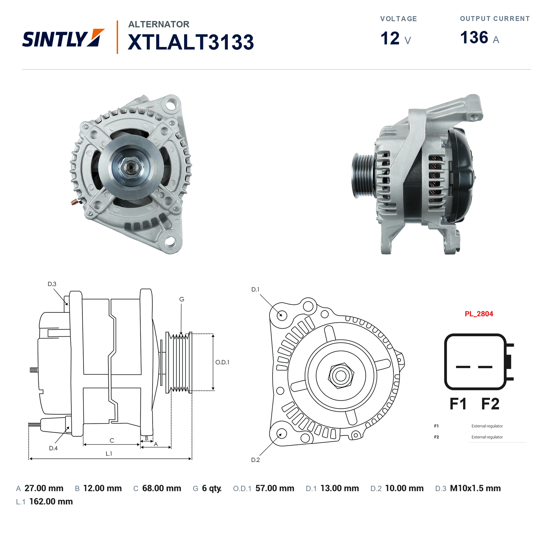 Alternator XTLALT3133