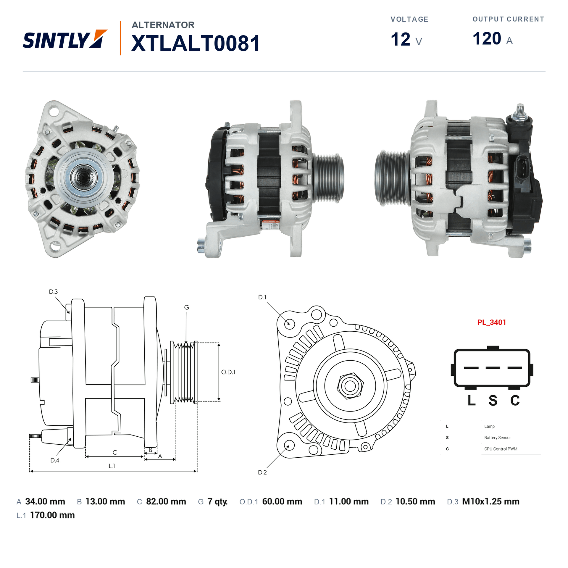 Alternator XTLALT0081