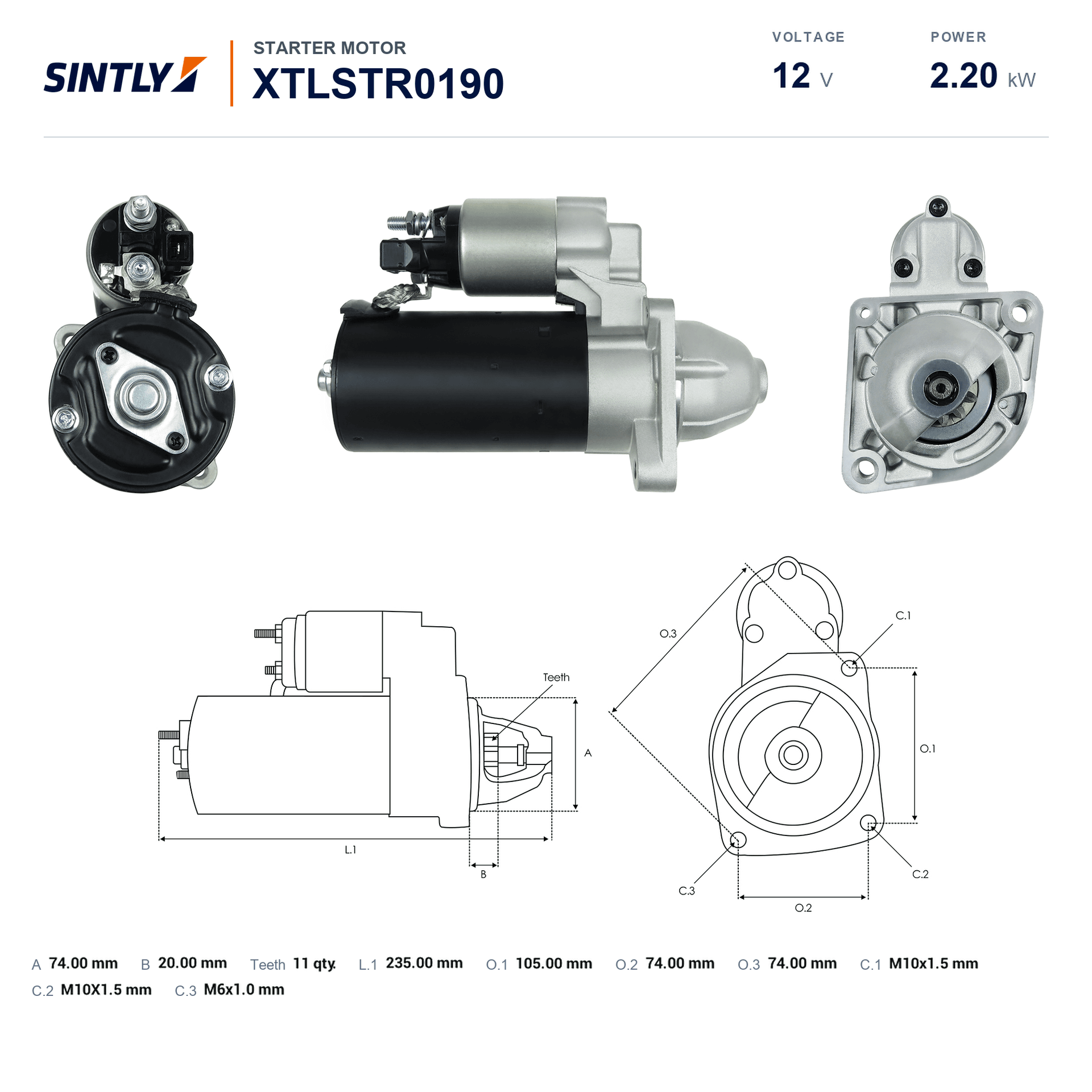 Starter XTLSTR0190