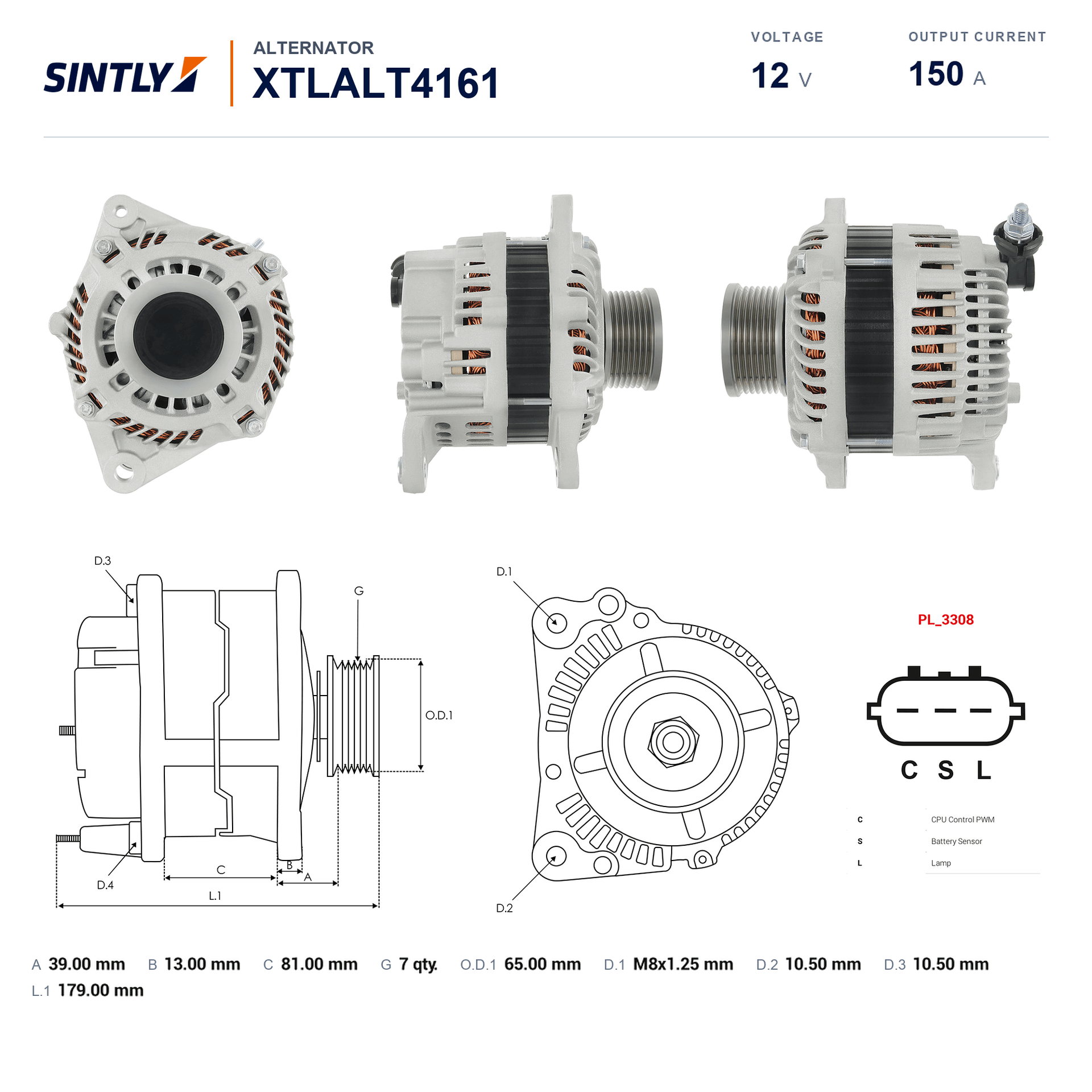 Alternator XTLALT4161