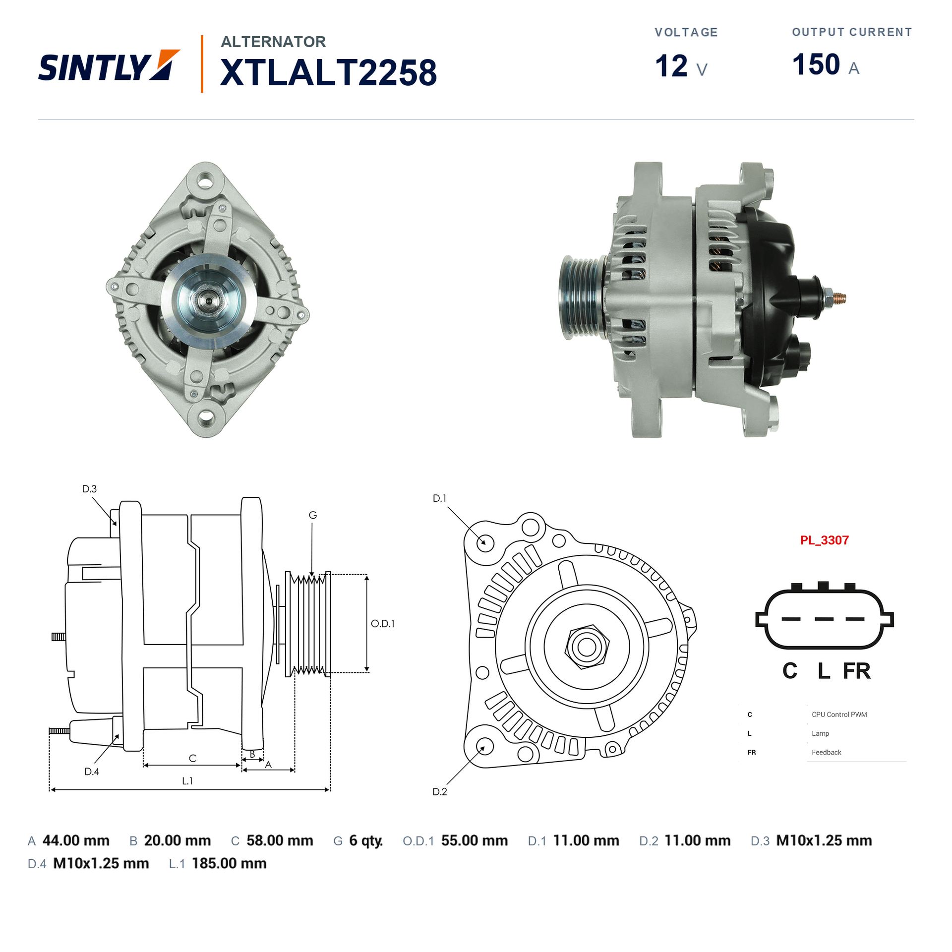 Alternator XTLALT2258