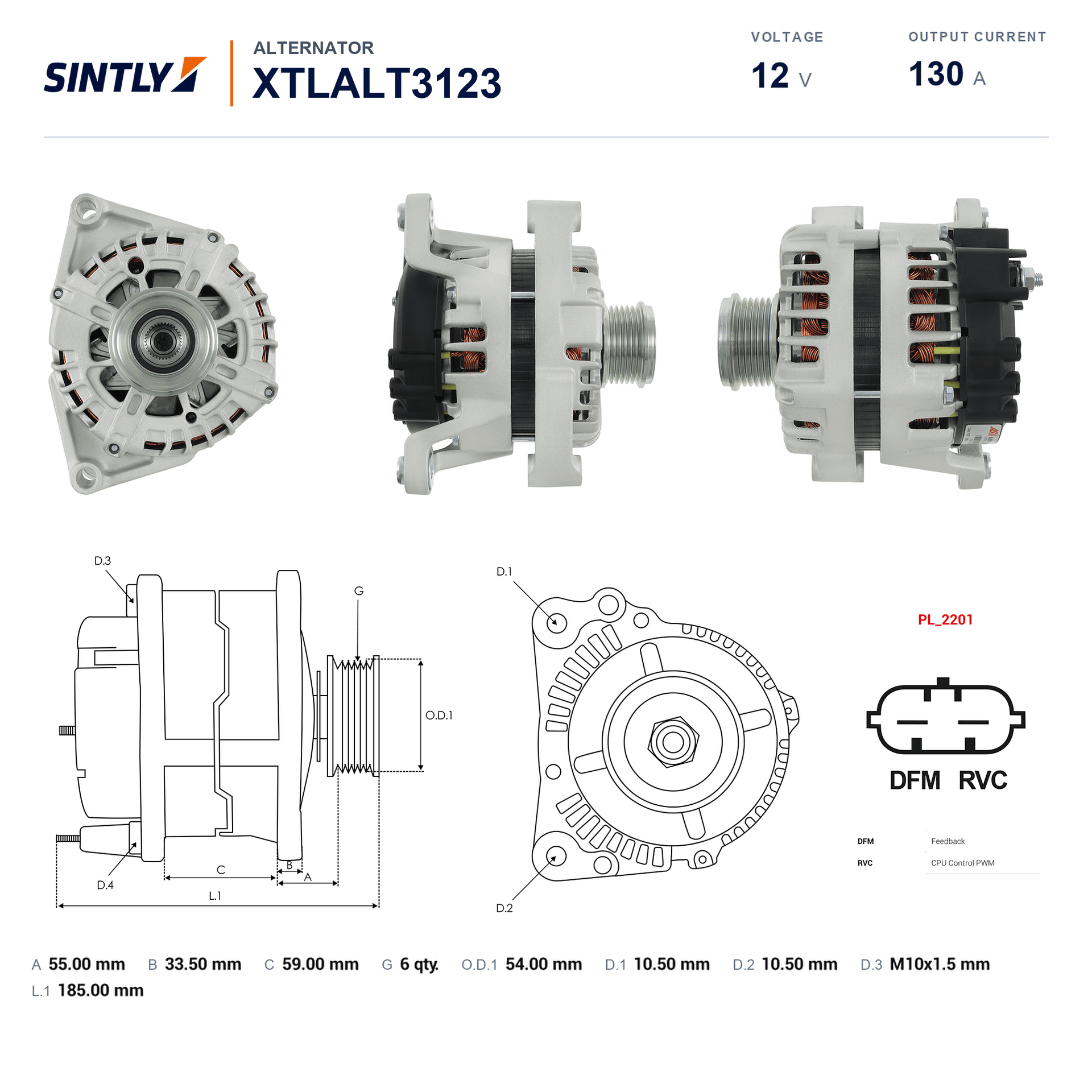Alternator XTLALT3123