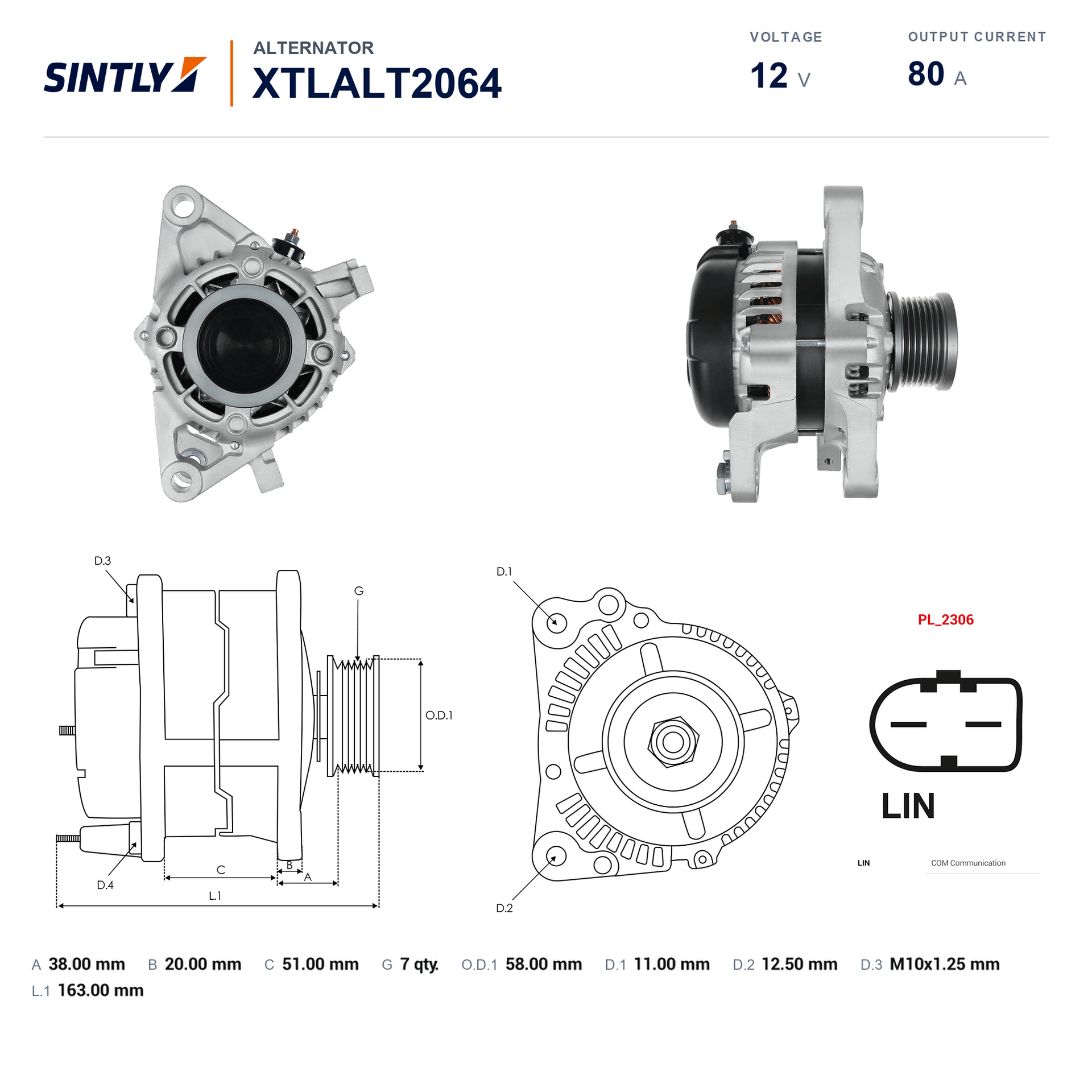 Alternator XTLALT2064