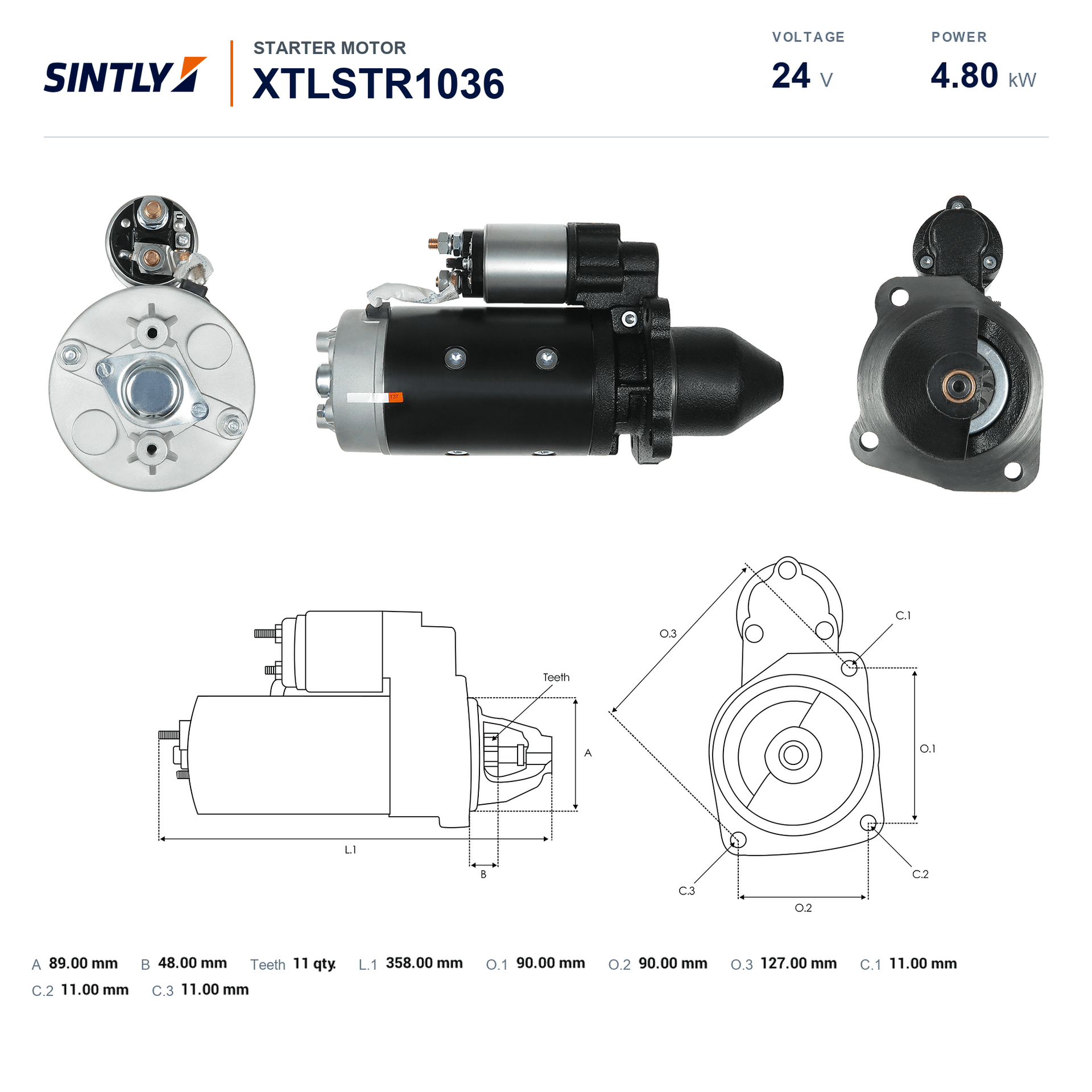 Starter XTLSTR1036