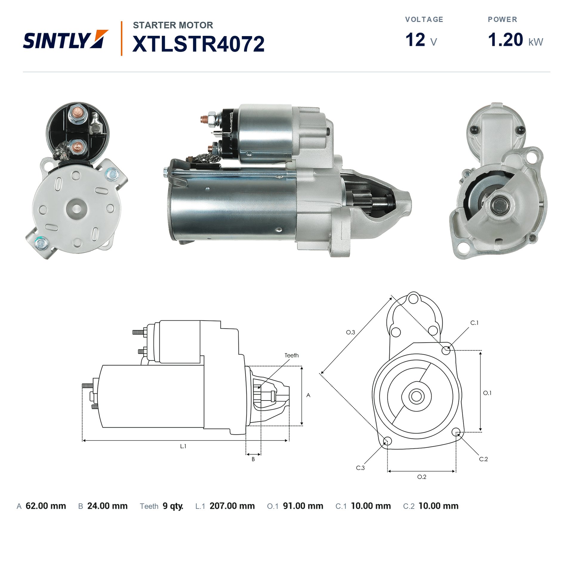 Starter XTLSTR4072