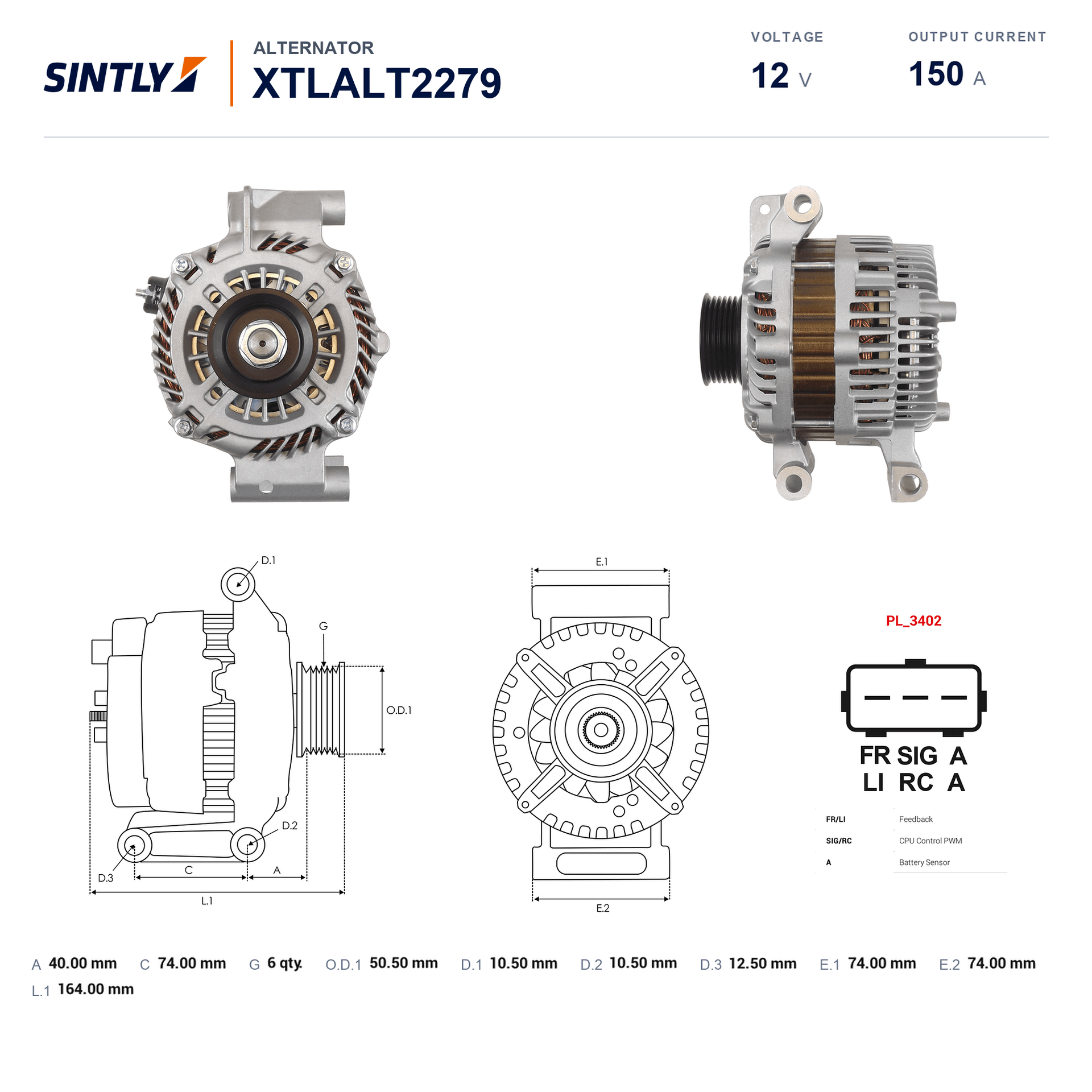 Alternator XTLALT2279