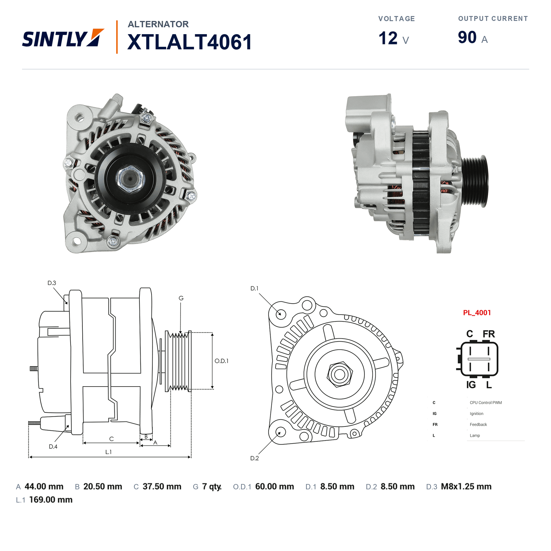 Alternator XTLALT4061